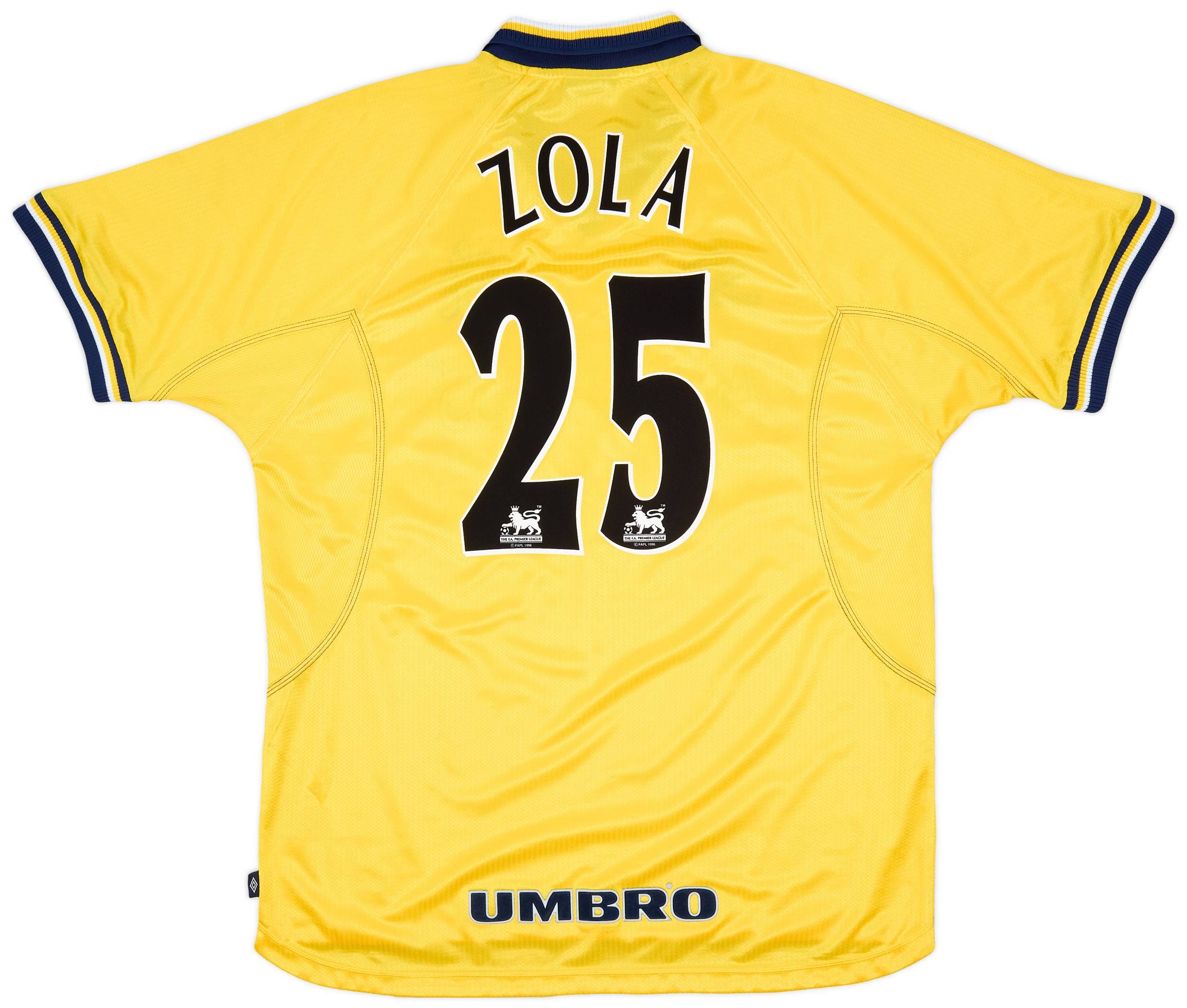 1998-00 Chelsea Third Shirt Zola #25 - 8/10 - (XL)
