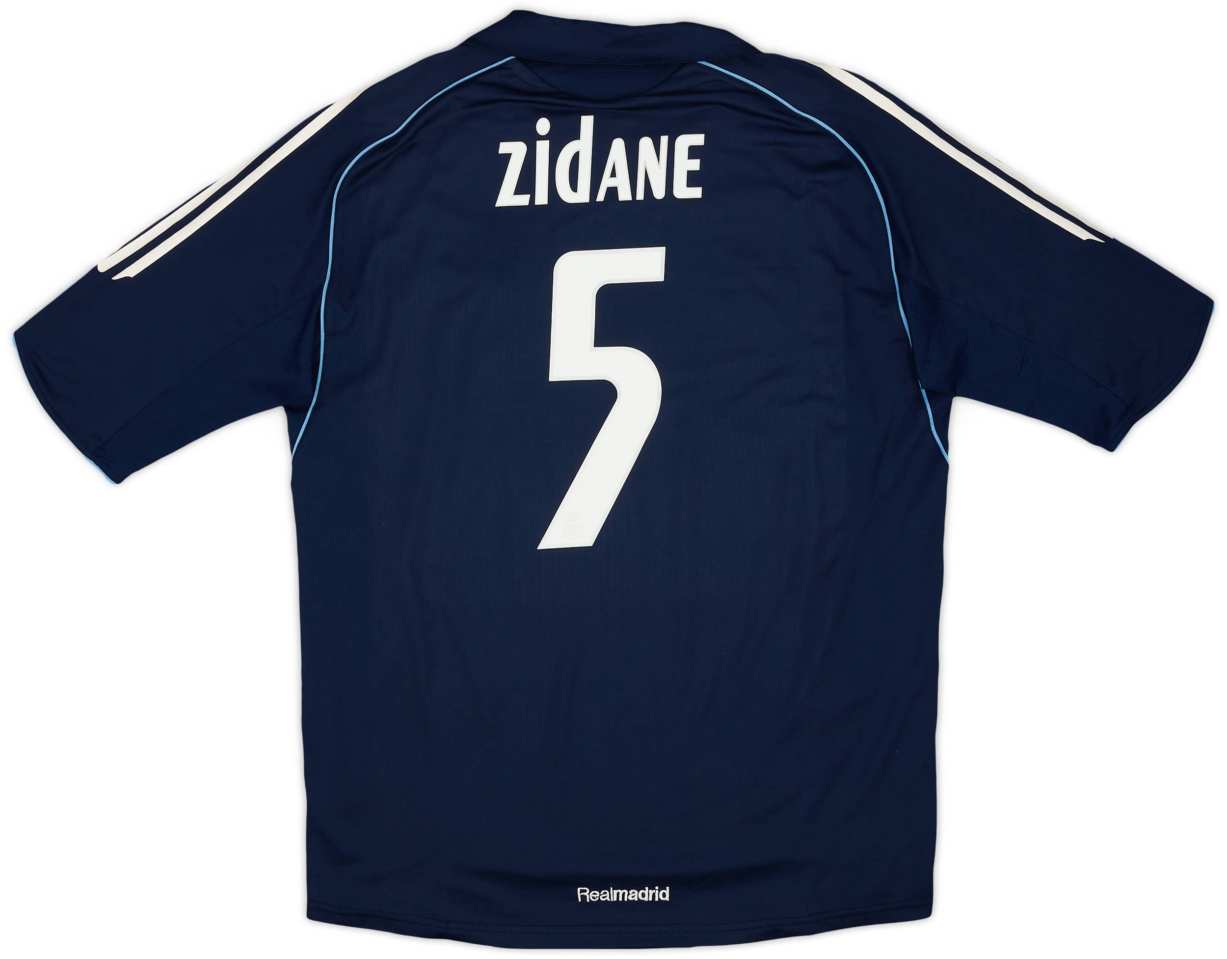 2005-06 Real Madrid Player Issue Away Shirt Zidane #5 - 8/10 - (L)