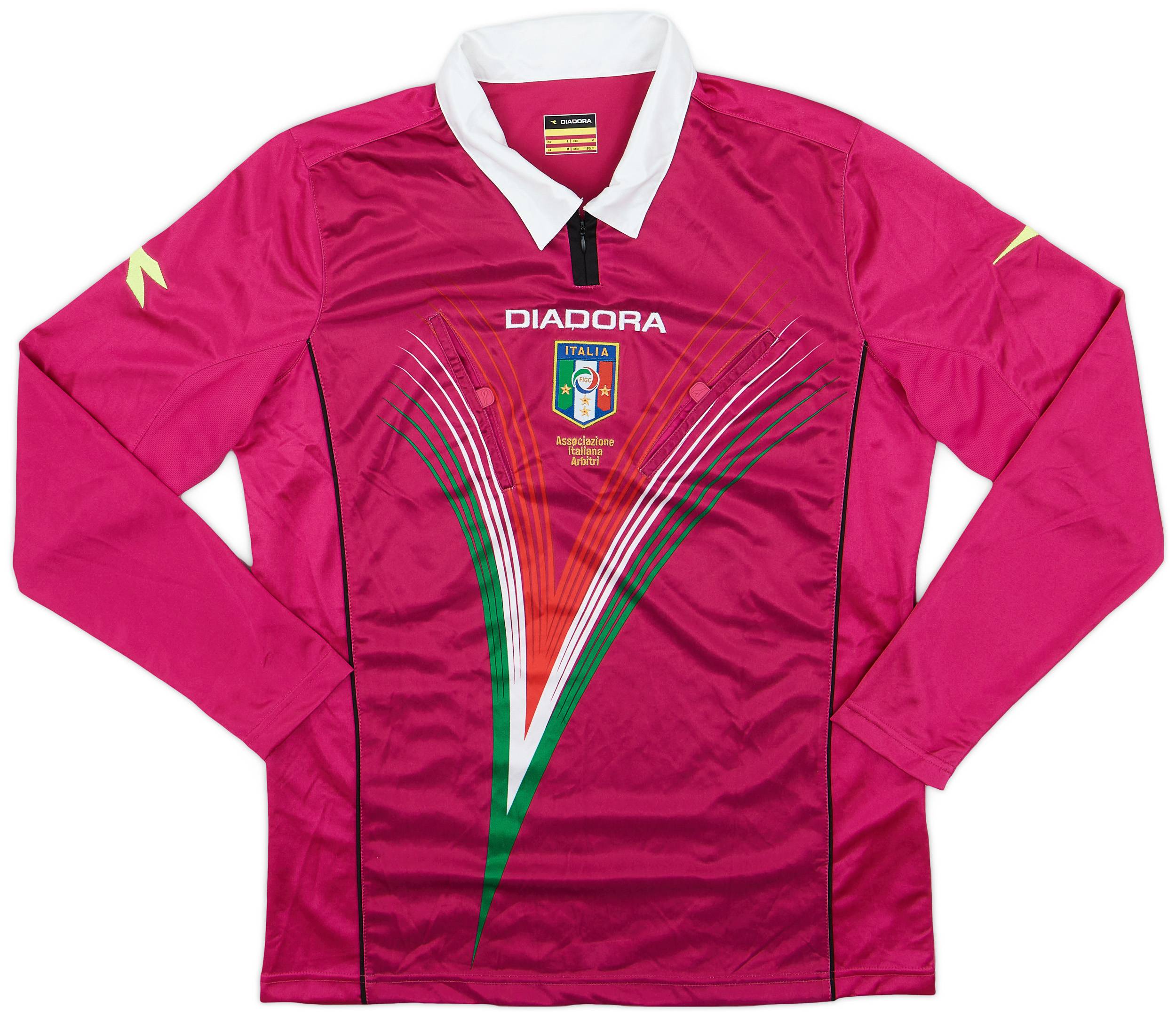 2012-13 Italy Diadora Referee L/S Shirt - 9/10 - (M)