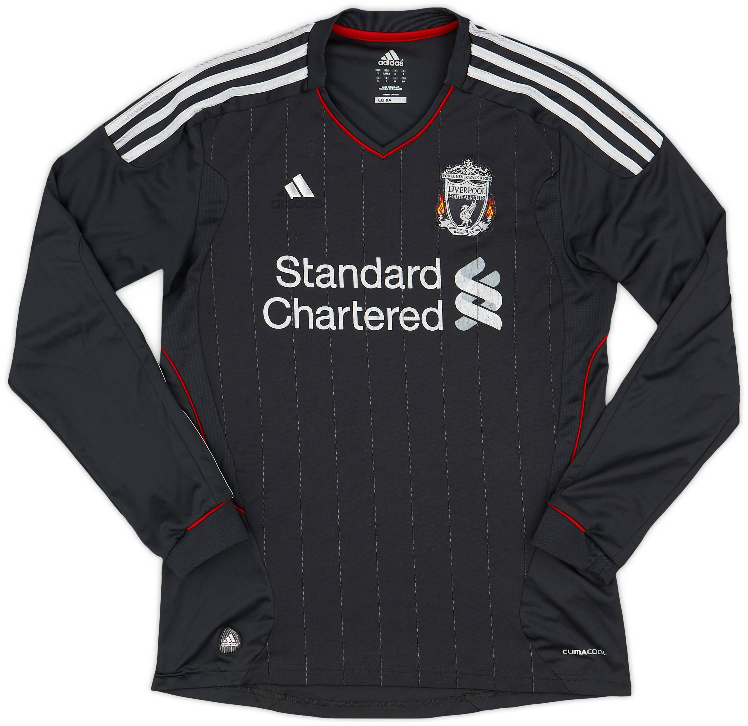 2011-12 Liverpool Away L/S Shirt - 4/10 - (S)