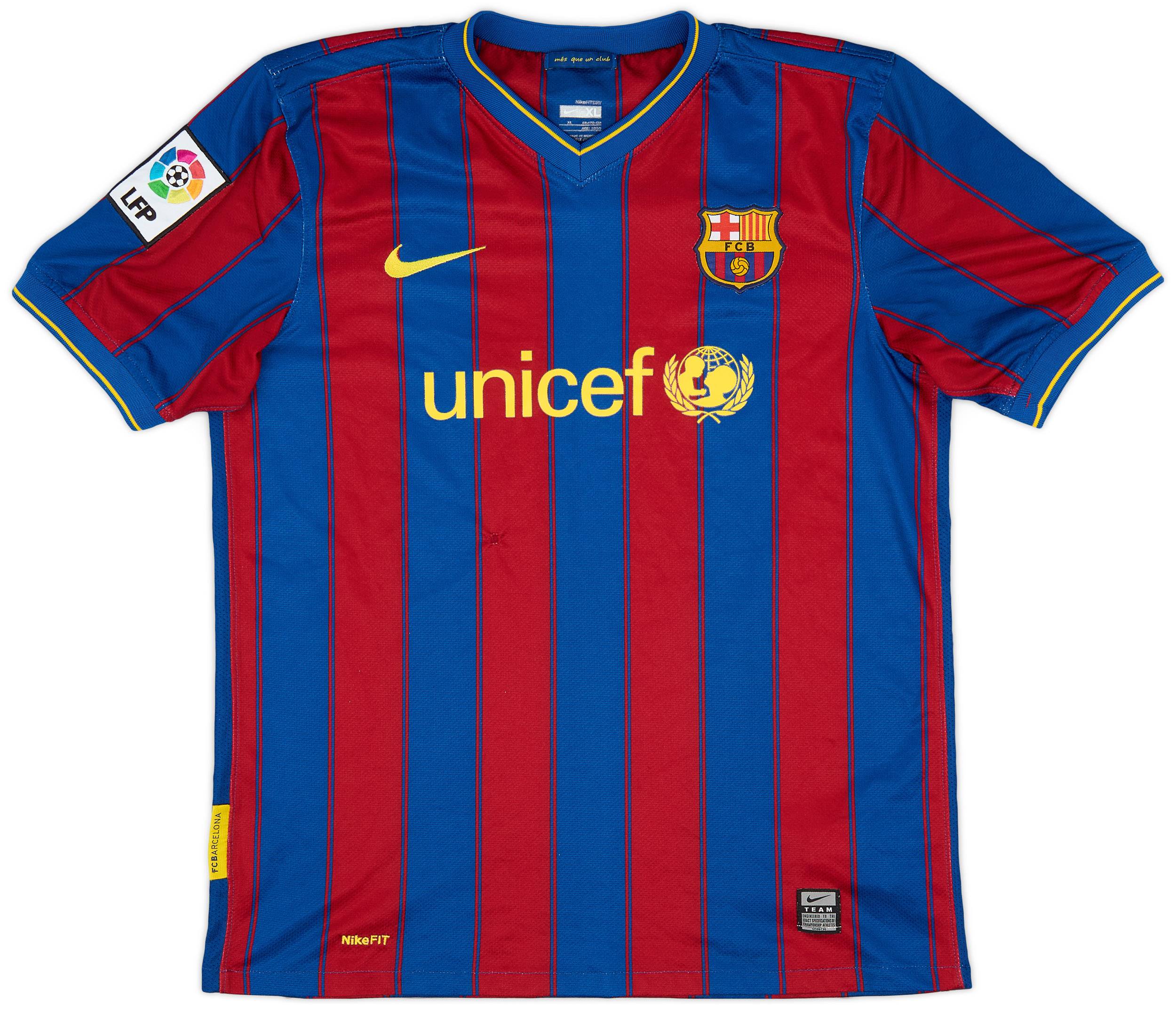 2009-10 Barcelona Home Shirt - 5/10 - (XL.Boys)