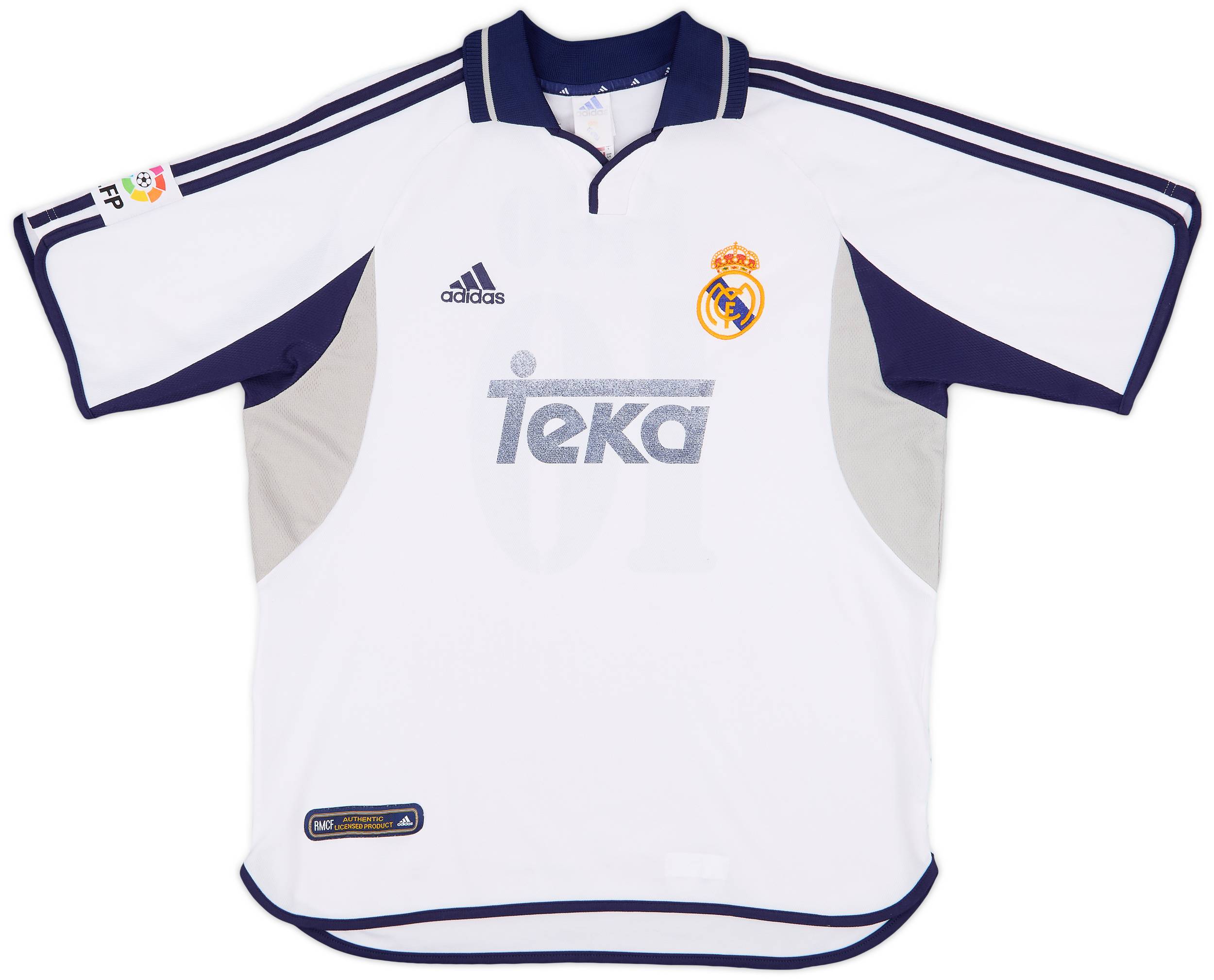 2000-01 Real Madrid Home Shirt Figo #10 - 5/10 - (L)