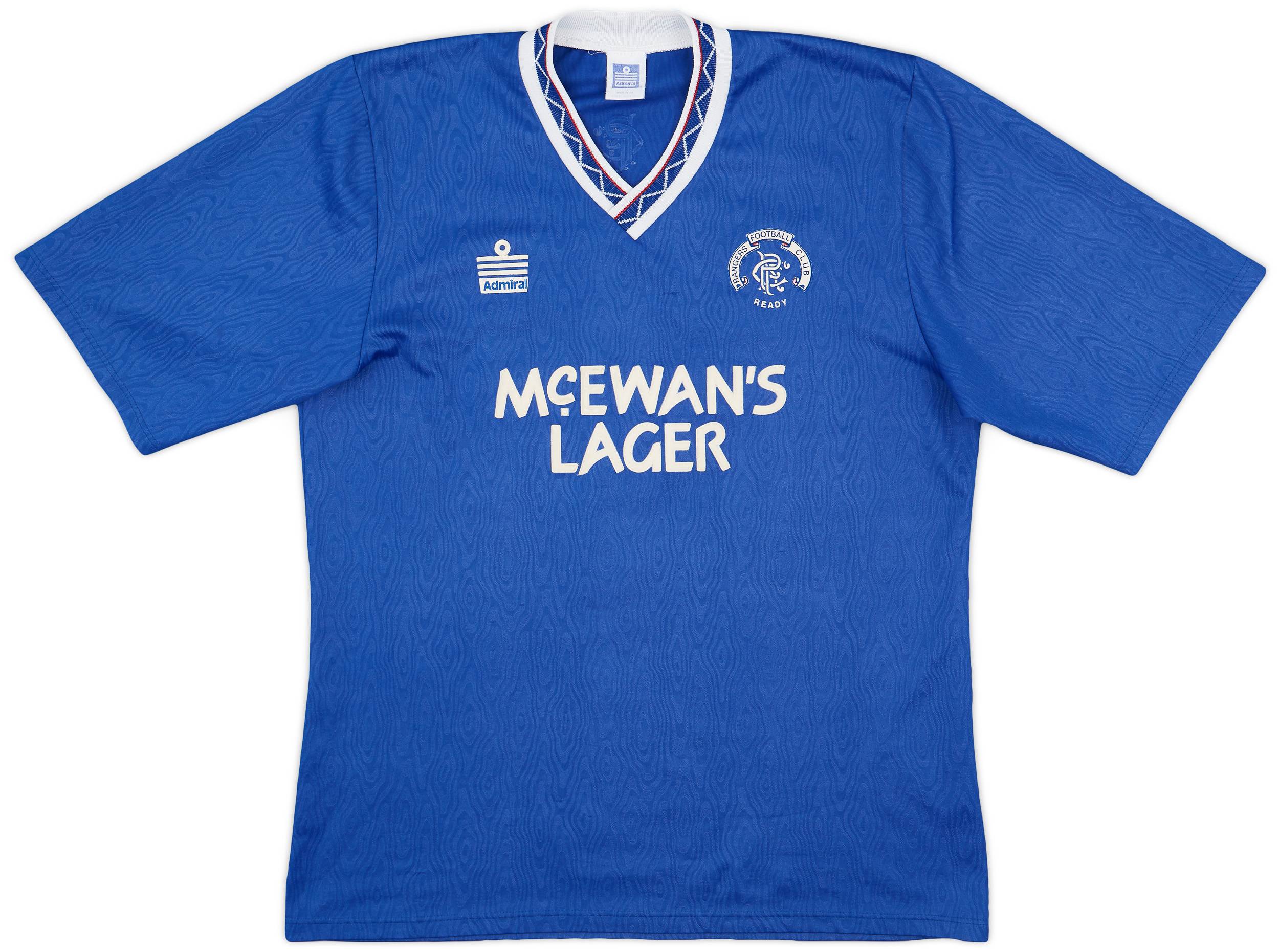 1990-92 Rangers Home Shirt - 8/10 - (L)