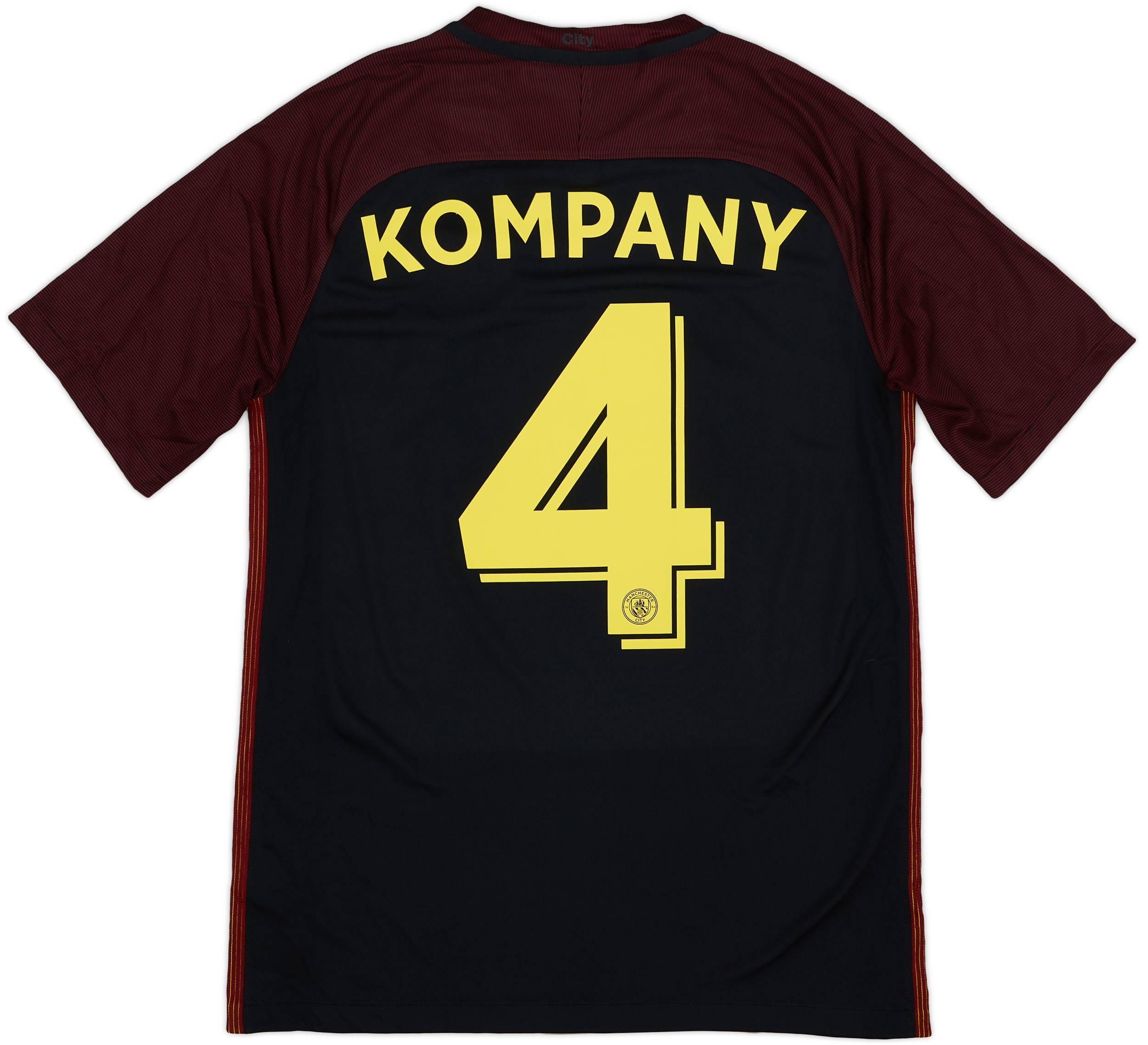 2016-17 Manchester City Away Shirt Kompany #4 - 9/10 - (M)