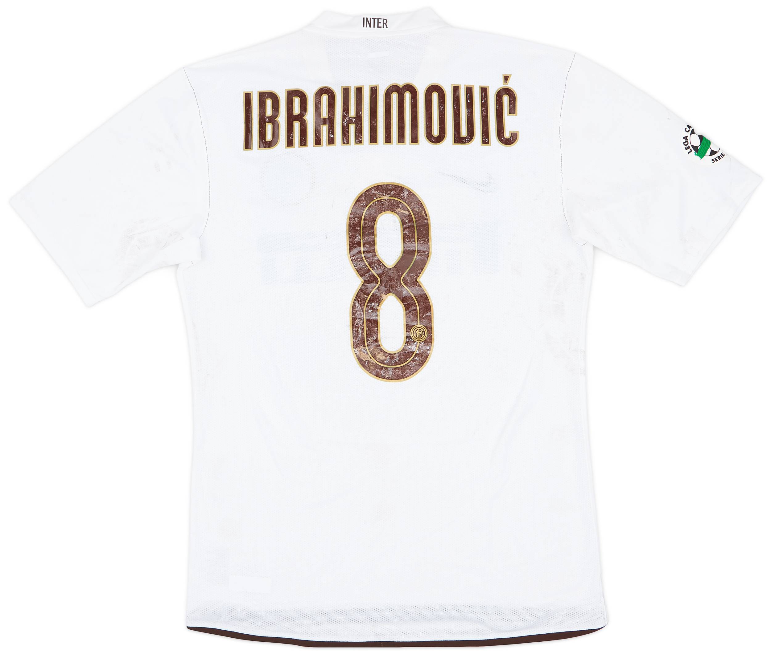 2008-09 Inter Milan Player Issue Away Shirt Ibrahimovic #8 - 4/10 - (XL)