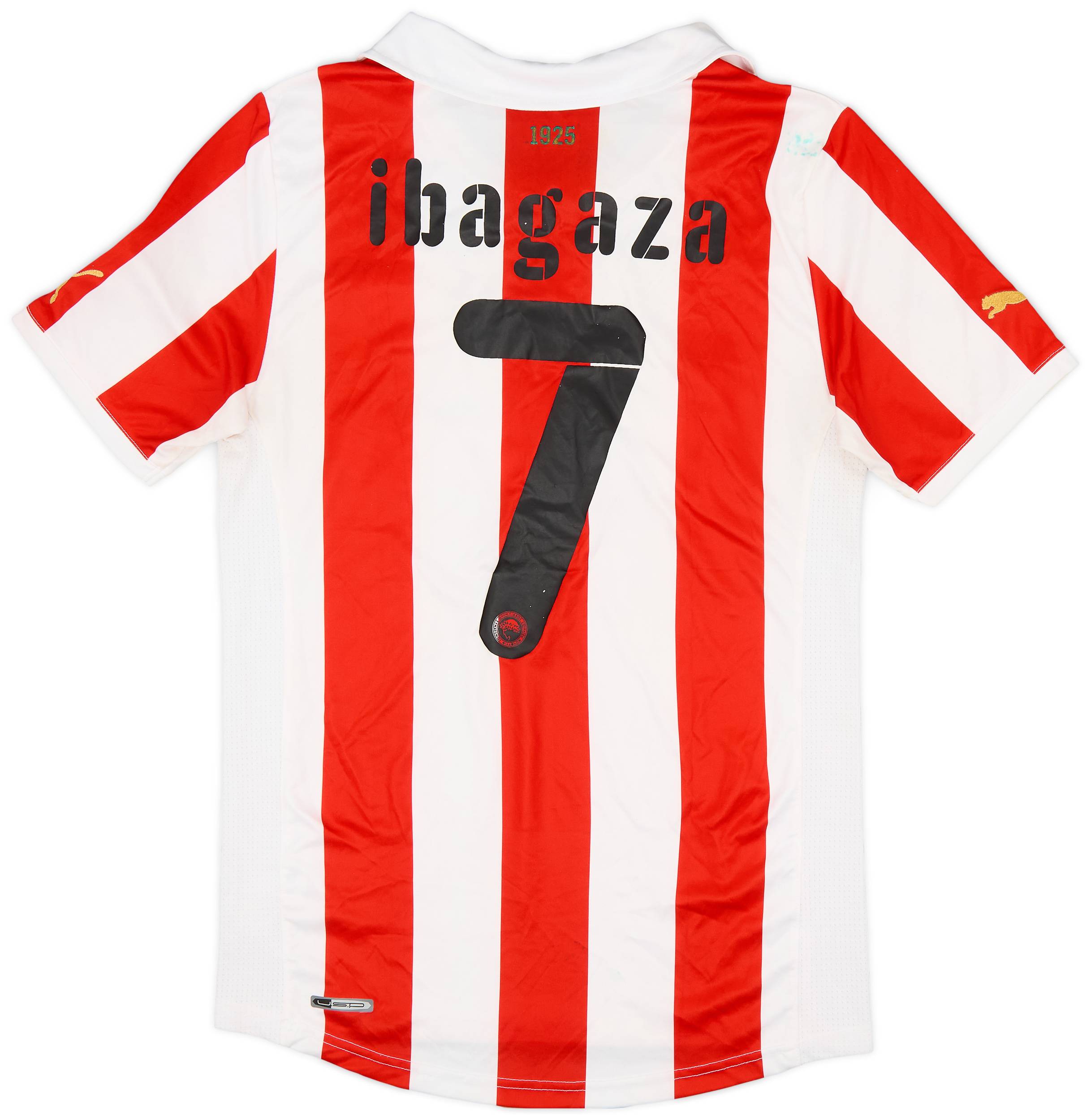 2011-12 Olympiakos Home Shirt Ibagaza #7 - 5/10 - (S)