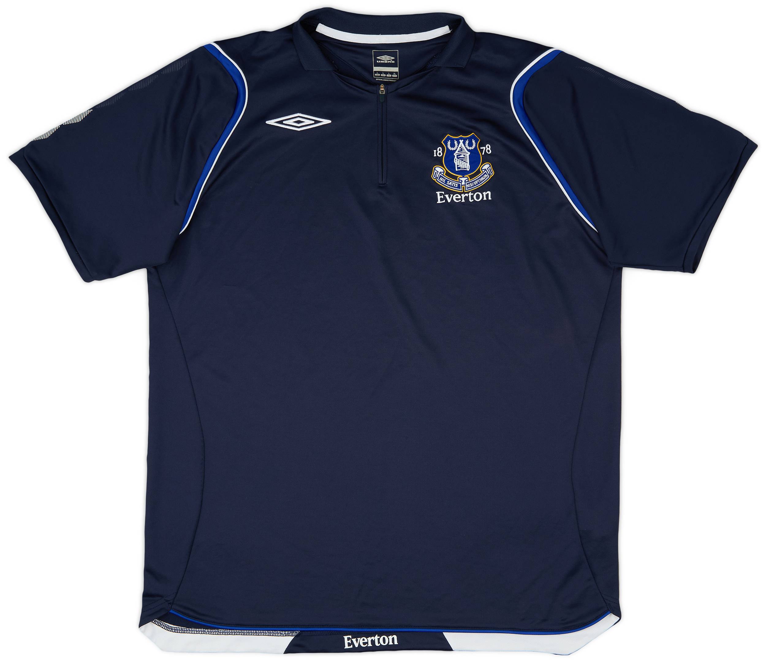 2008-09 Everton Umbro 1/4 Zip Training Shirt - 8/10 - (L)