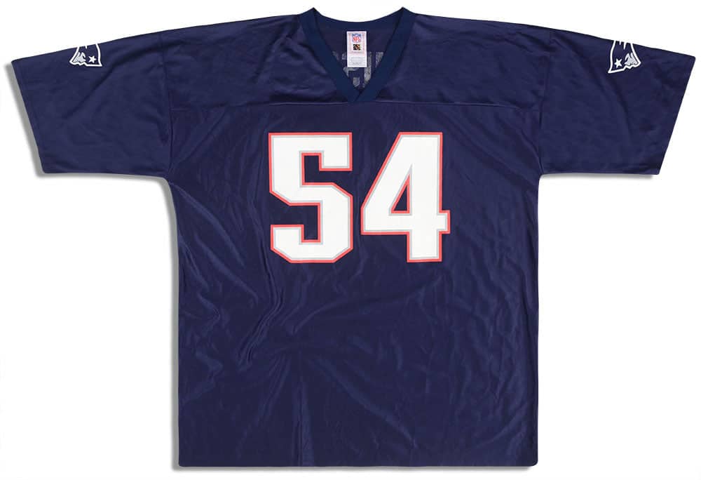 2005 06 New England Patriots Bruschi 54 NFL Replica Jersey Home XXL