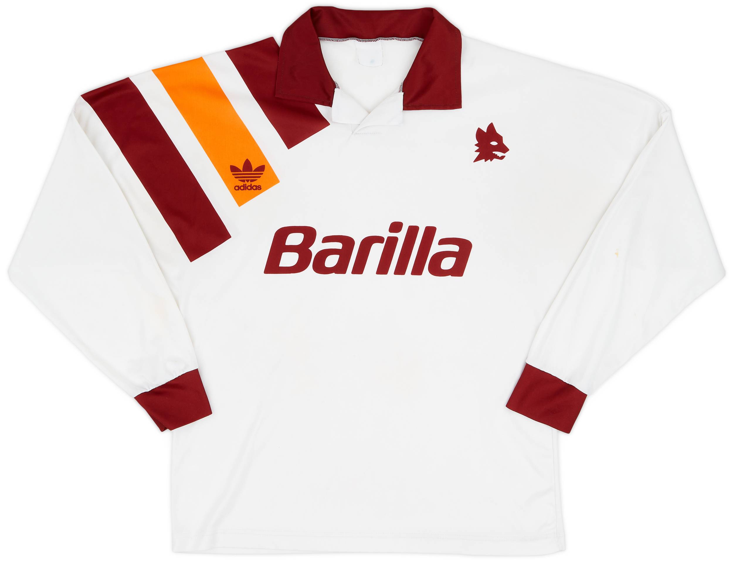 1993-94 Roma Away L/S Shirt - 7/10 - (L)