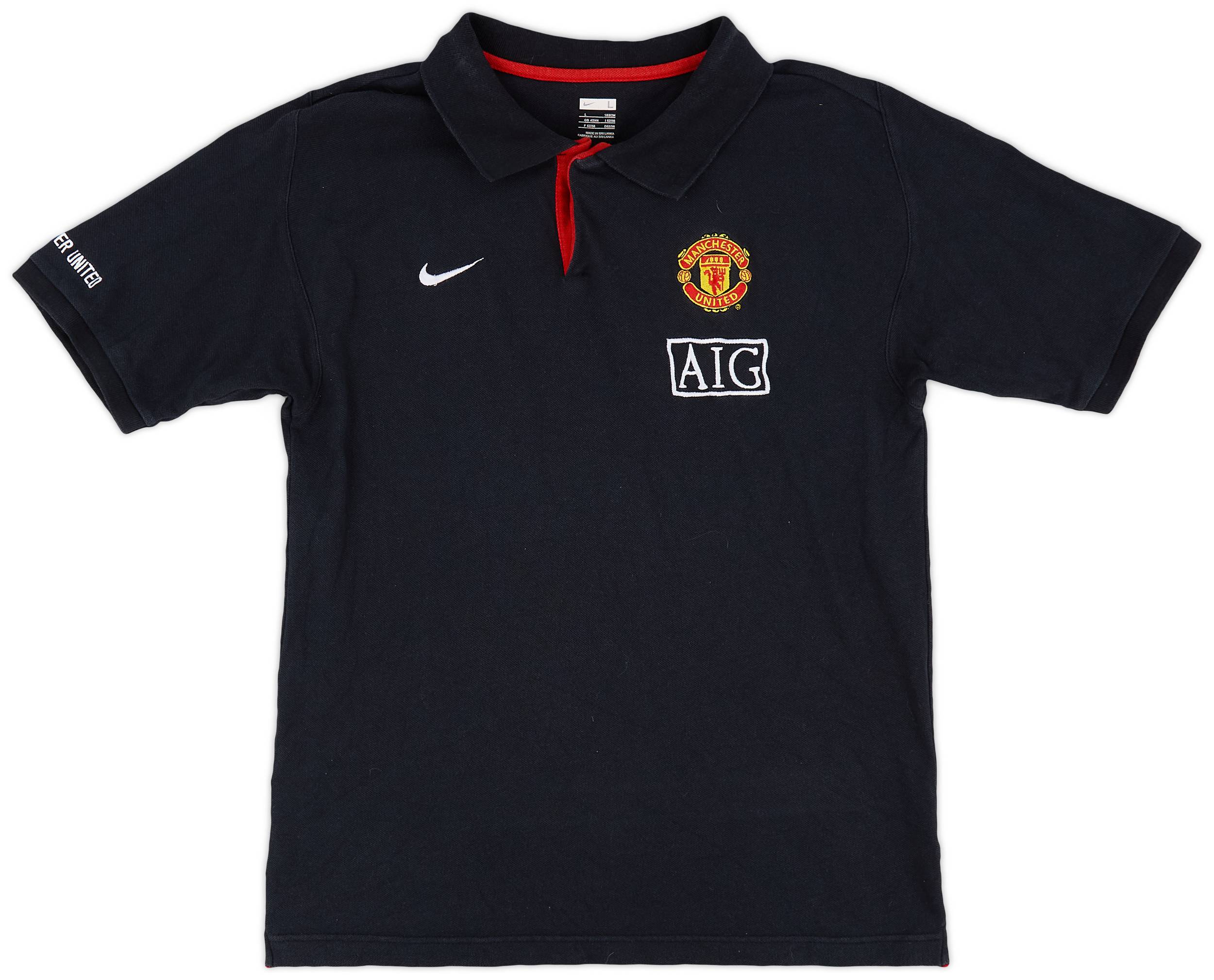 2008-09 Manchester United Nike Polo Shirt - 8/10 - (L)