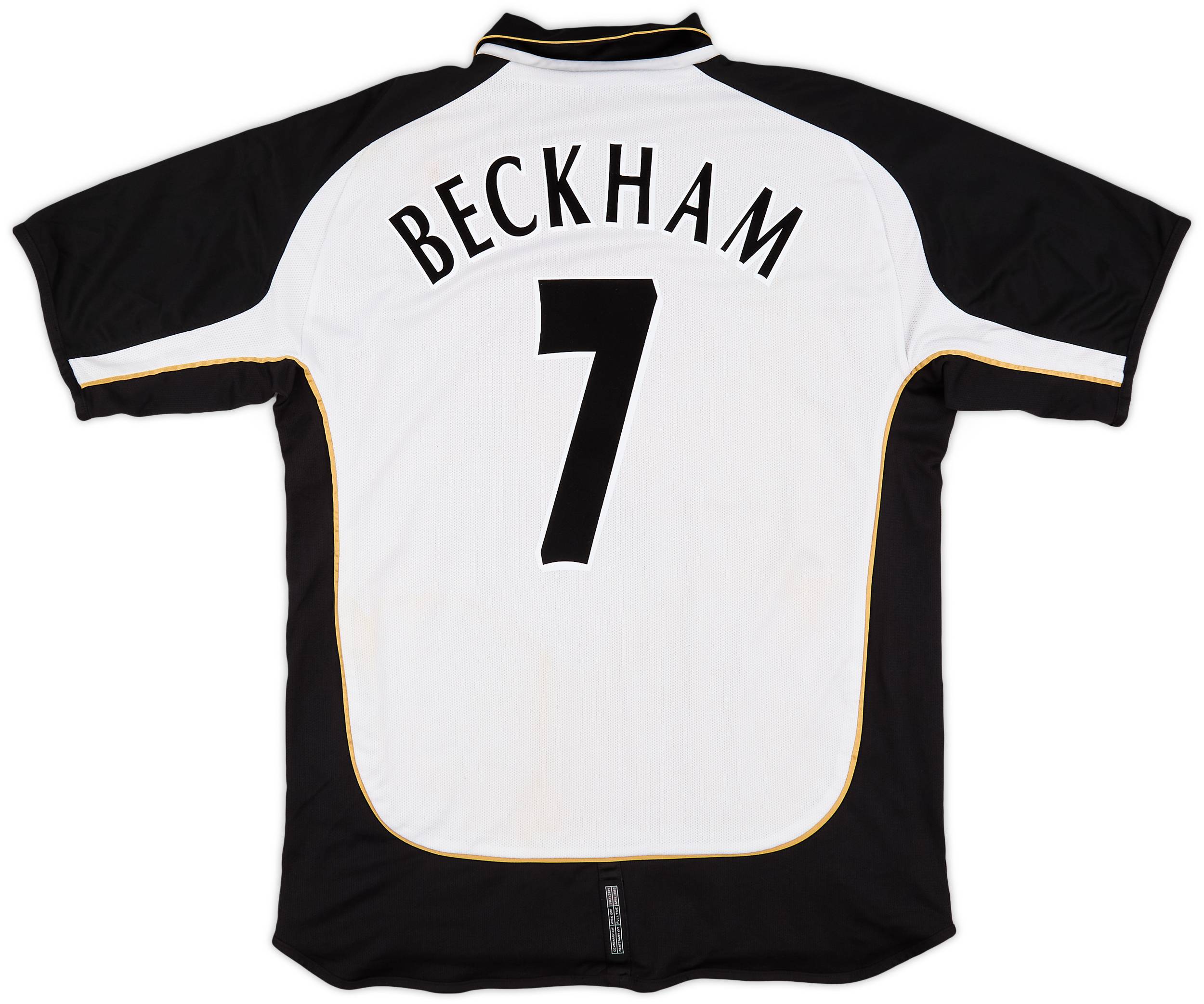 2001-02 Manchester United Centenary Away/Third Shirt Beckham #7 - 7/10 - (XL)
