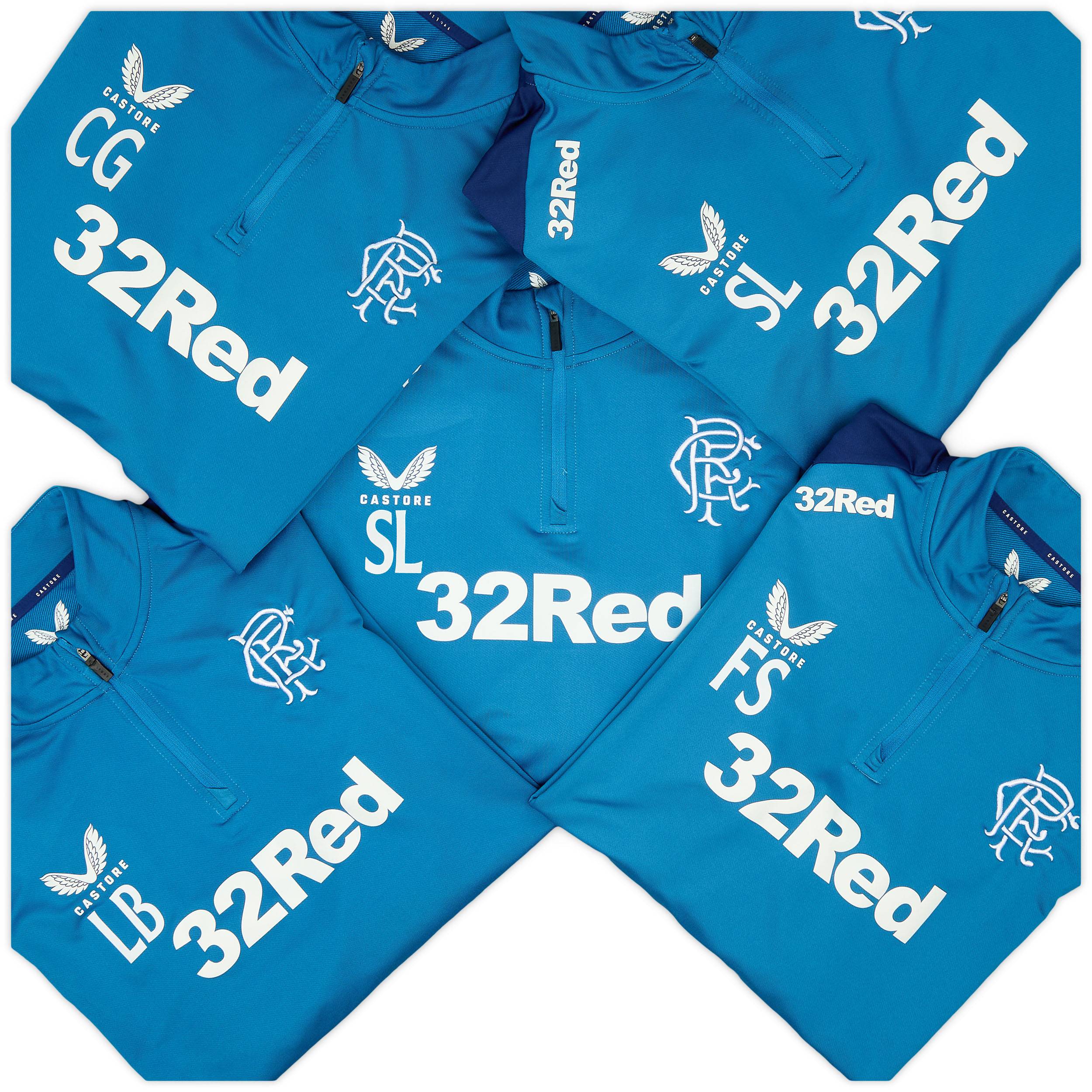 2023-24 Rangers Staff Issue 1/4 Zip Training Top 7/10
