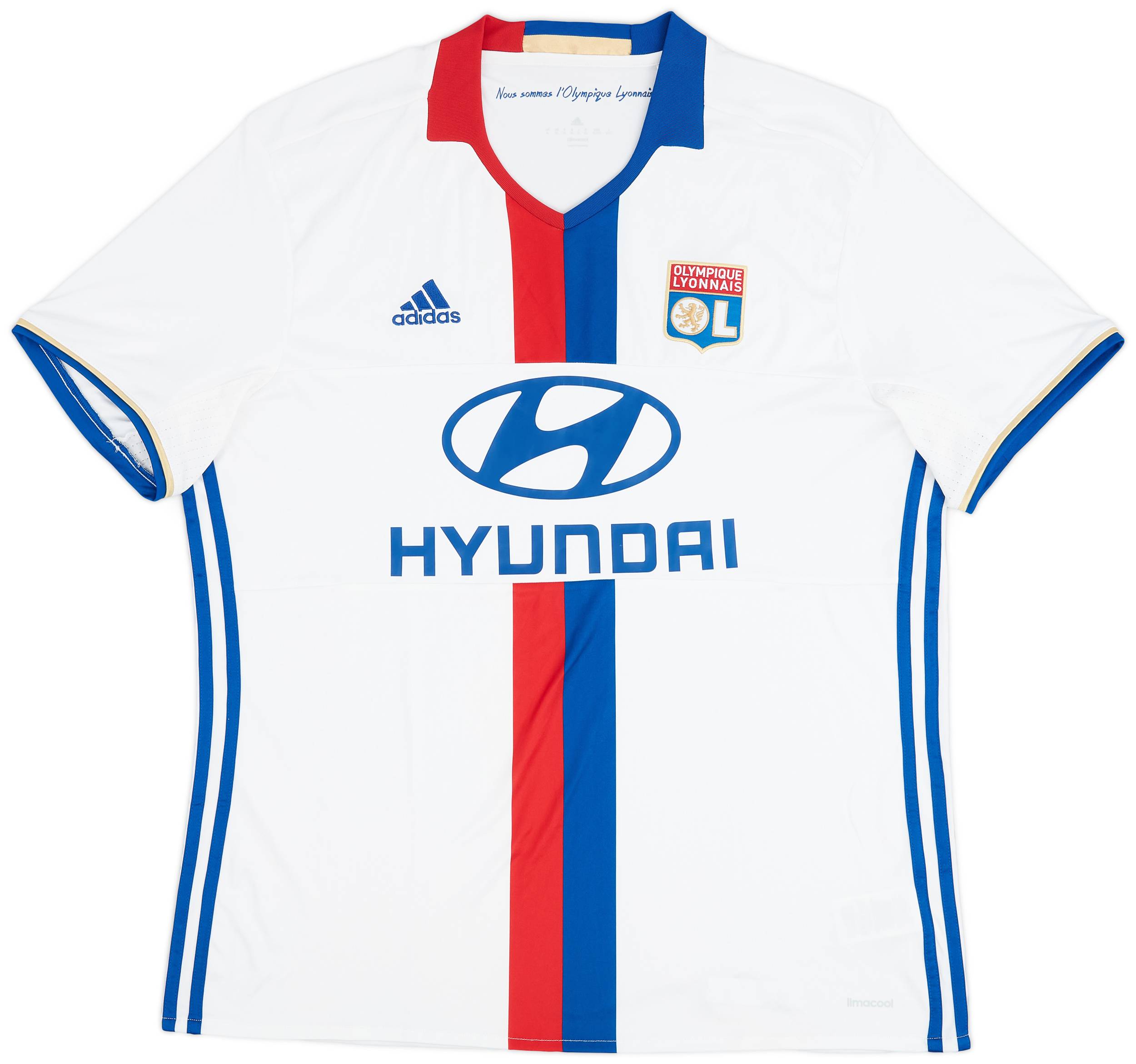 2016-17 Lyon Home Shirt - 9/10 - (XL)