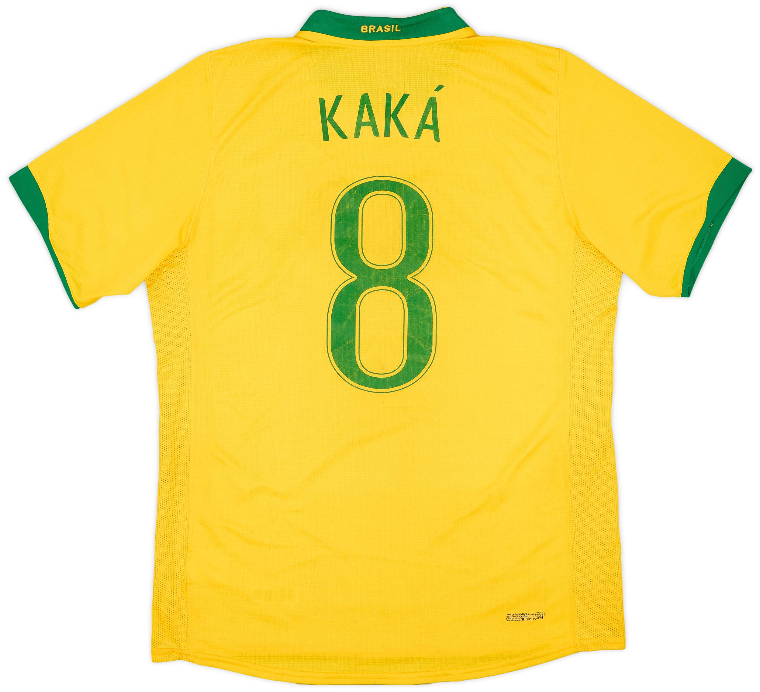 2006-08 Brazil Home Shirt Kaka #8 - 5/10 - (M)