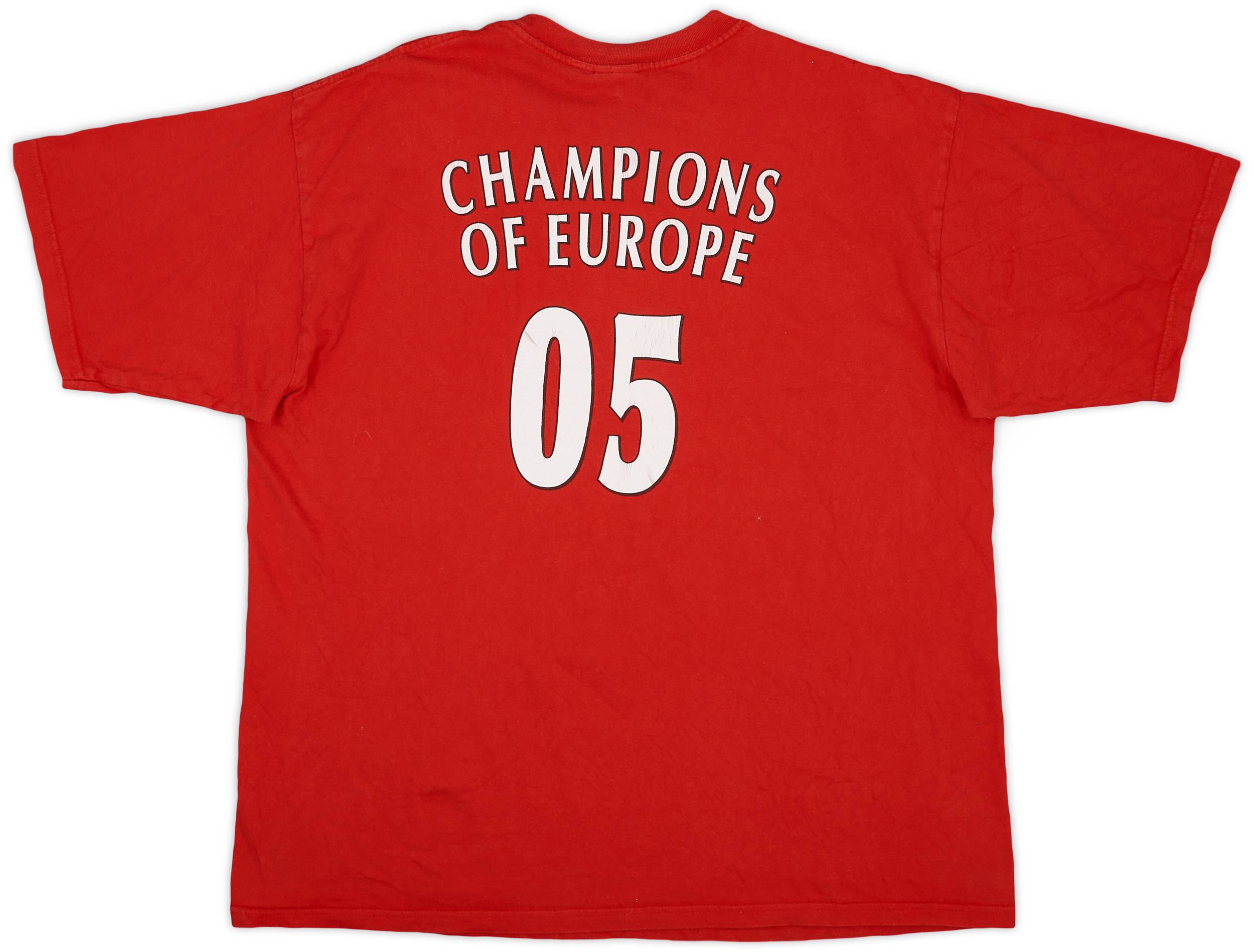 リヴァプールFC チャンピオンズ・オブ・ヨーロッパ 2005 TシャツXLサイズ 2005-06 Liverpool 'Champions of Europe Again' Cotton Tee - 5