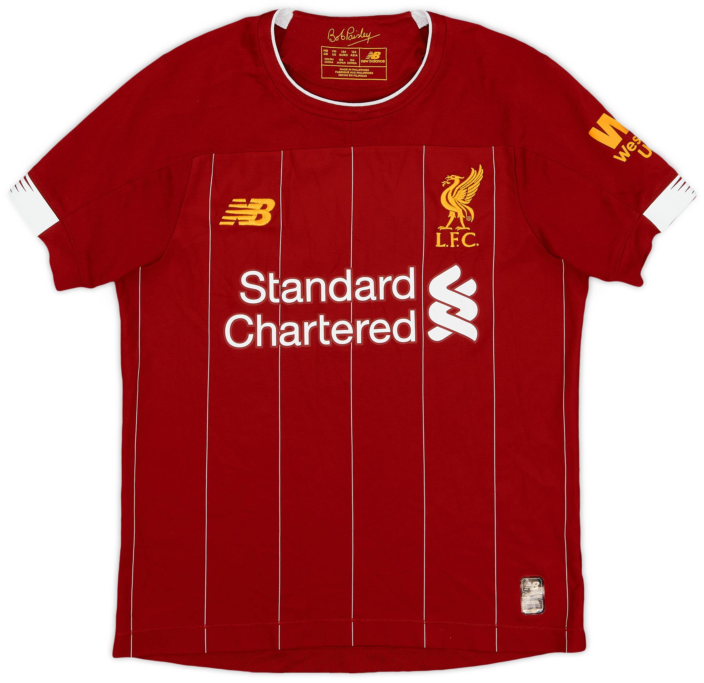 2019-20 Liverpool Home Shirt - 9/10 - (M.Boys)