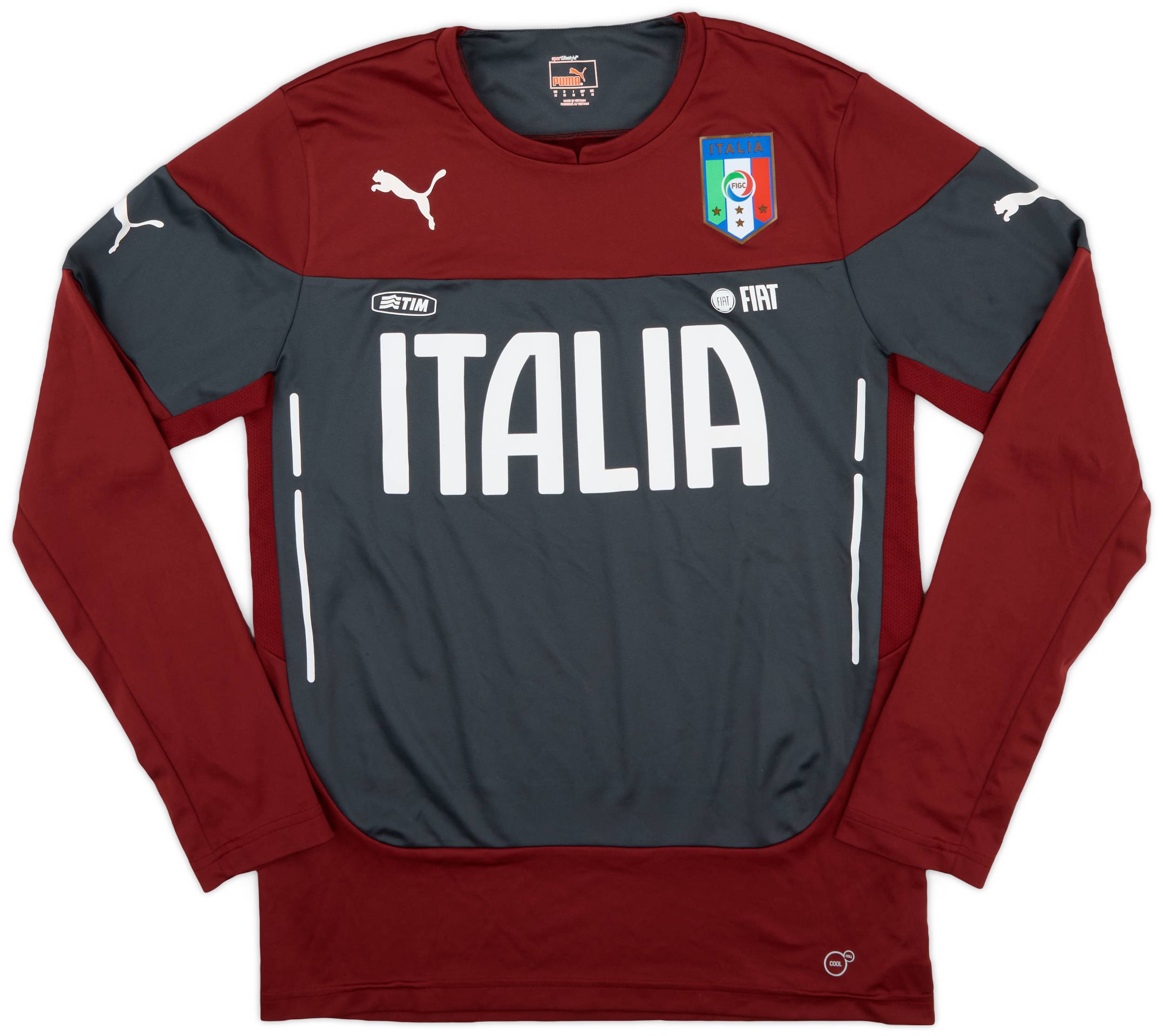 2014-15 Italy Puma Training L/S Shirt - 8/10 - (M)