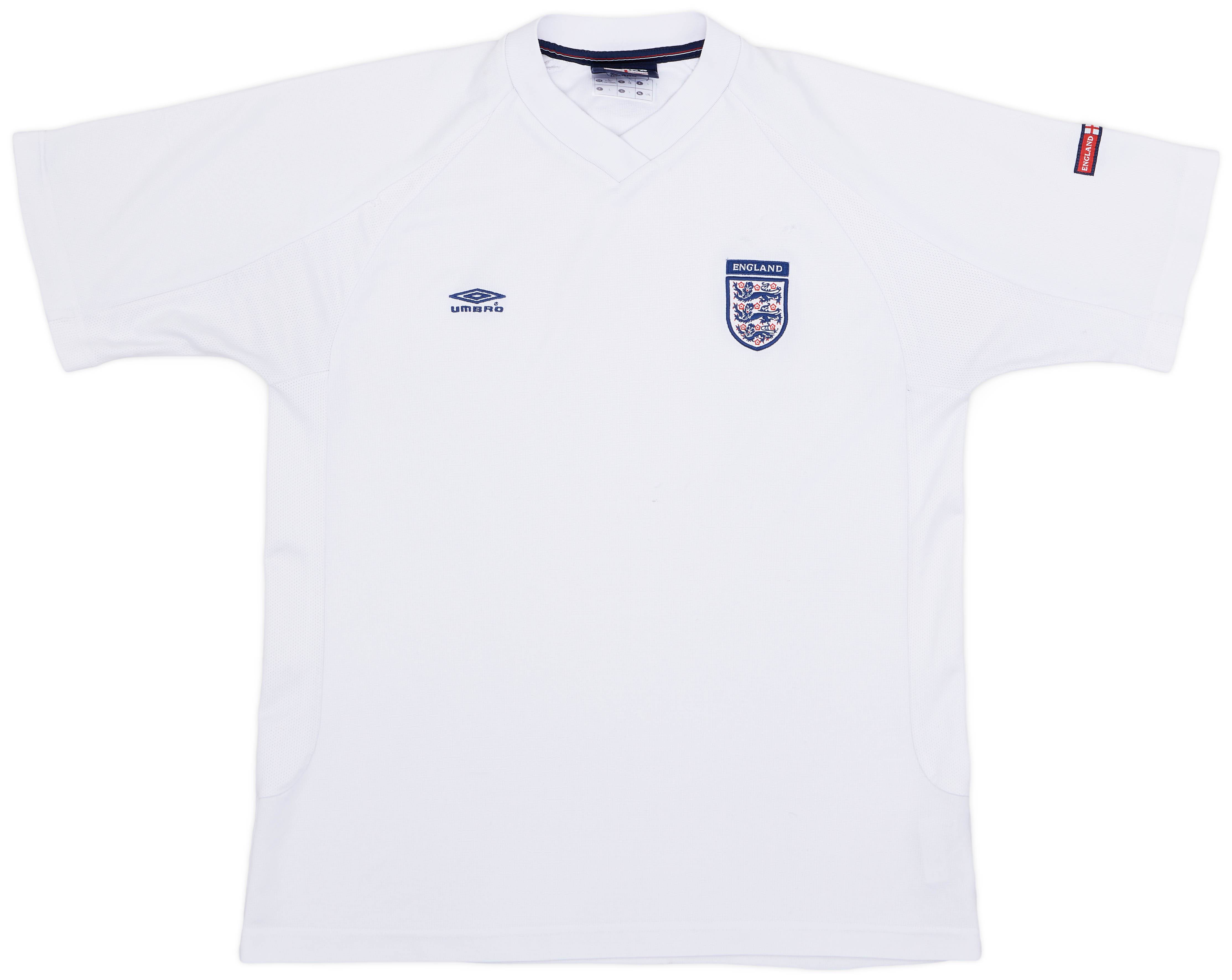 2000-02 England Umbro Polo Shirt - 5/10 - (L)