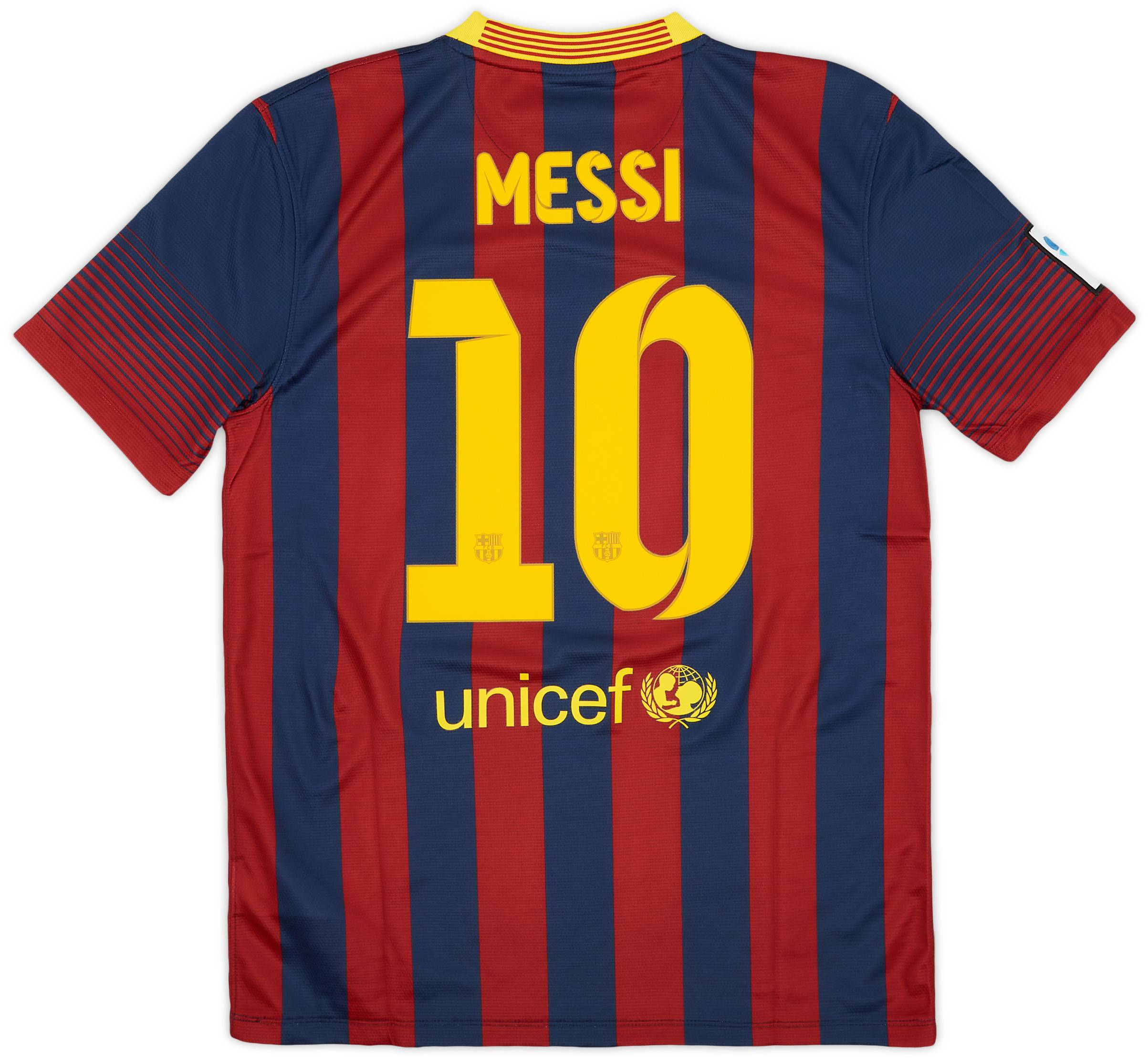 2013-14 Barcelona Home Shirt Messi #10 (M)