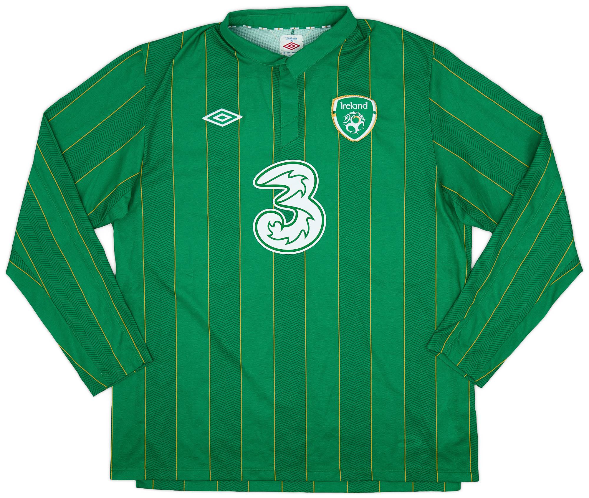 2011-12 Ireland Home L/S Shirt - 9/10 - (XL)