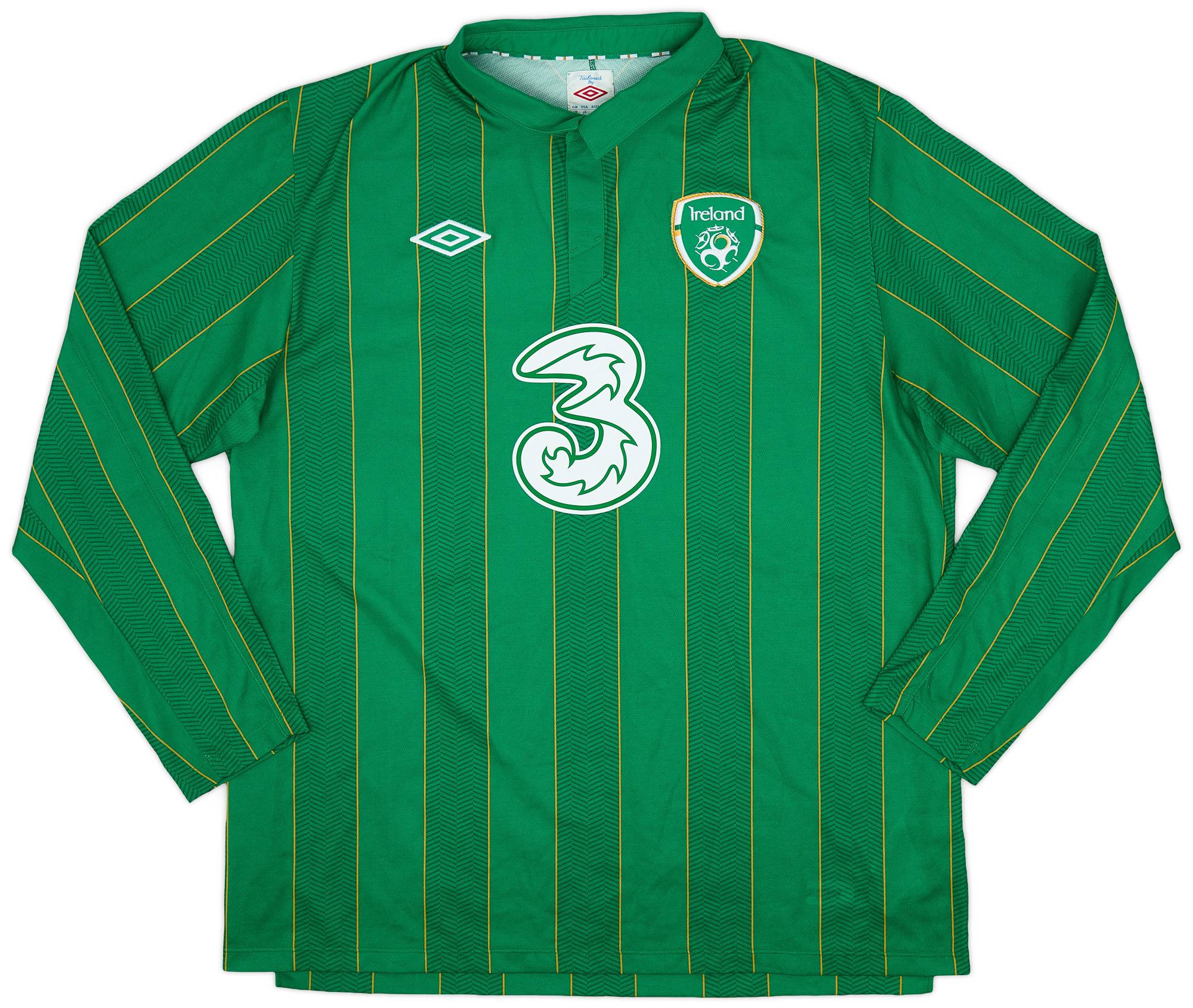 2011-12 Ireland Home L/S Shirt - 9/10 - (XL)