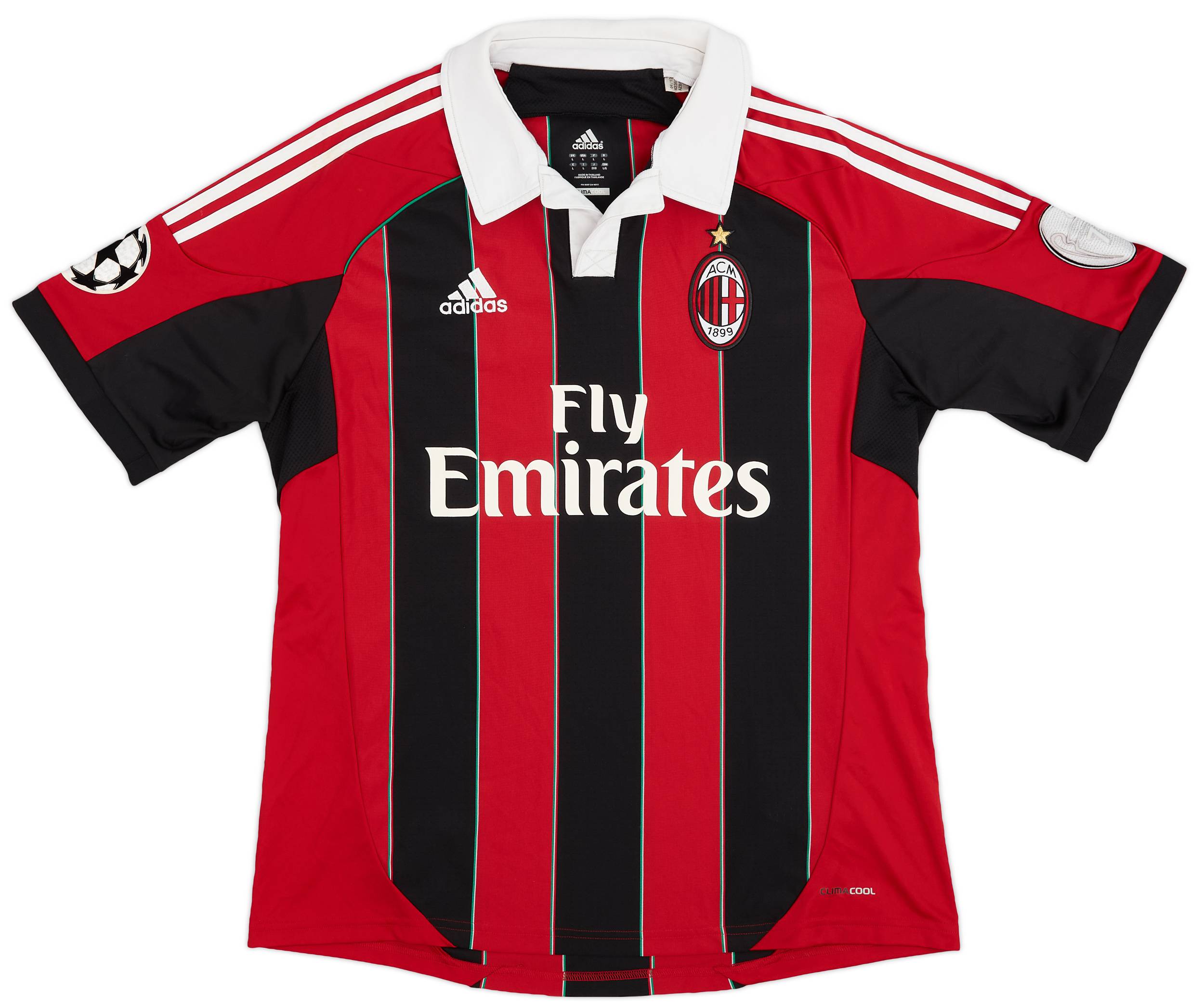 【年中無休】 Shaarawy El Shirt Home Milan AC 2012-13 #92 (L) - 5/10 - ウェア