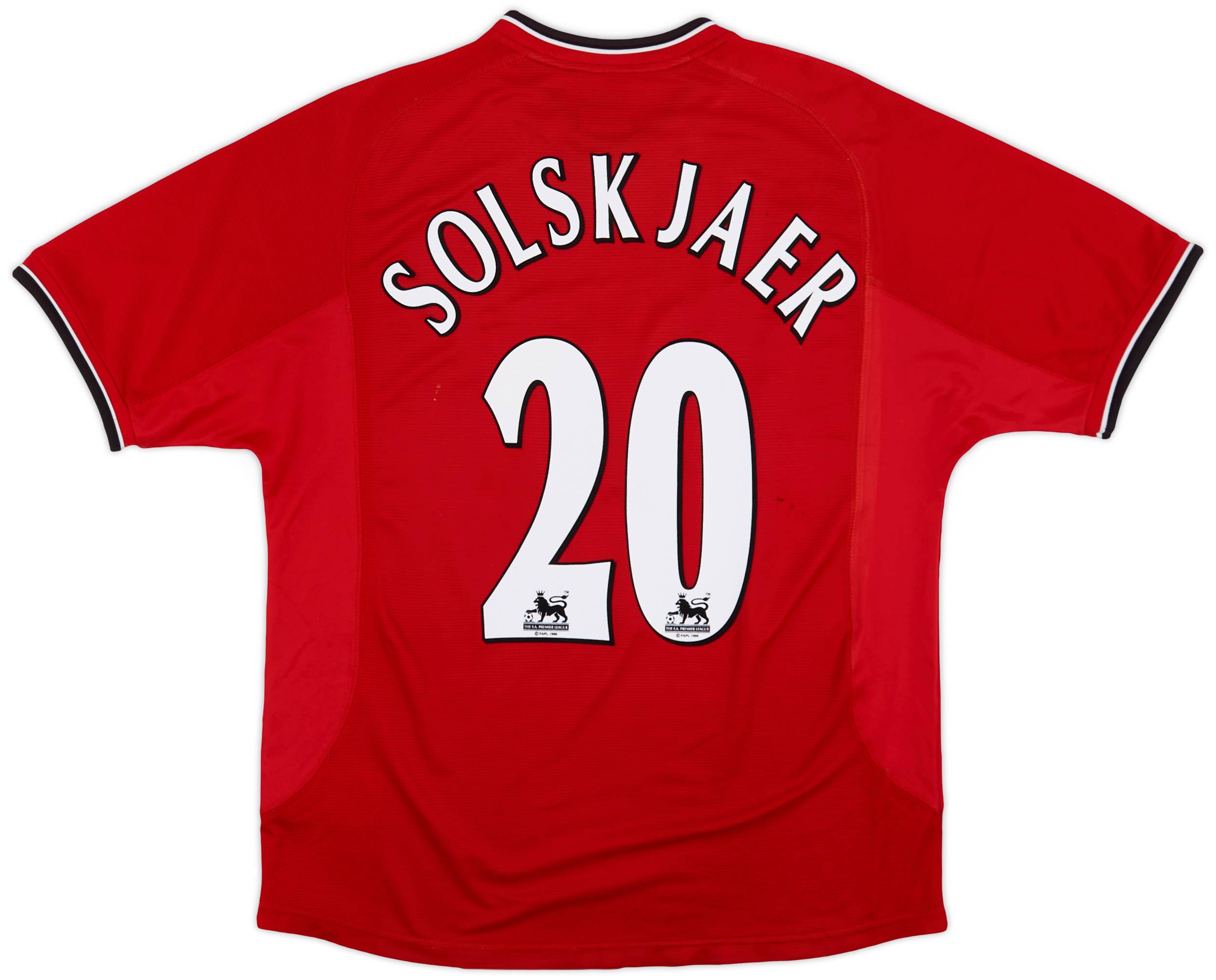 2000-02 Manchester United Home Shirt Solskjaer #20 - 5/10 - (L)