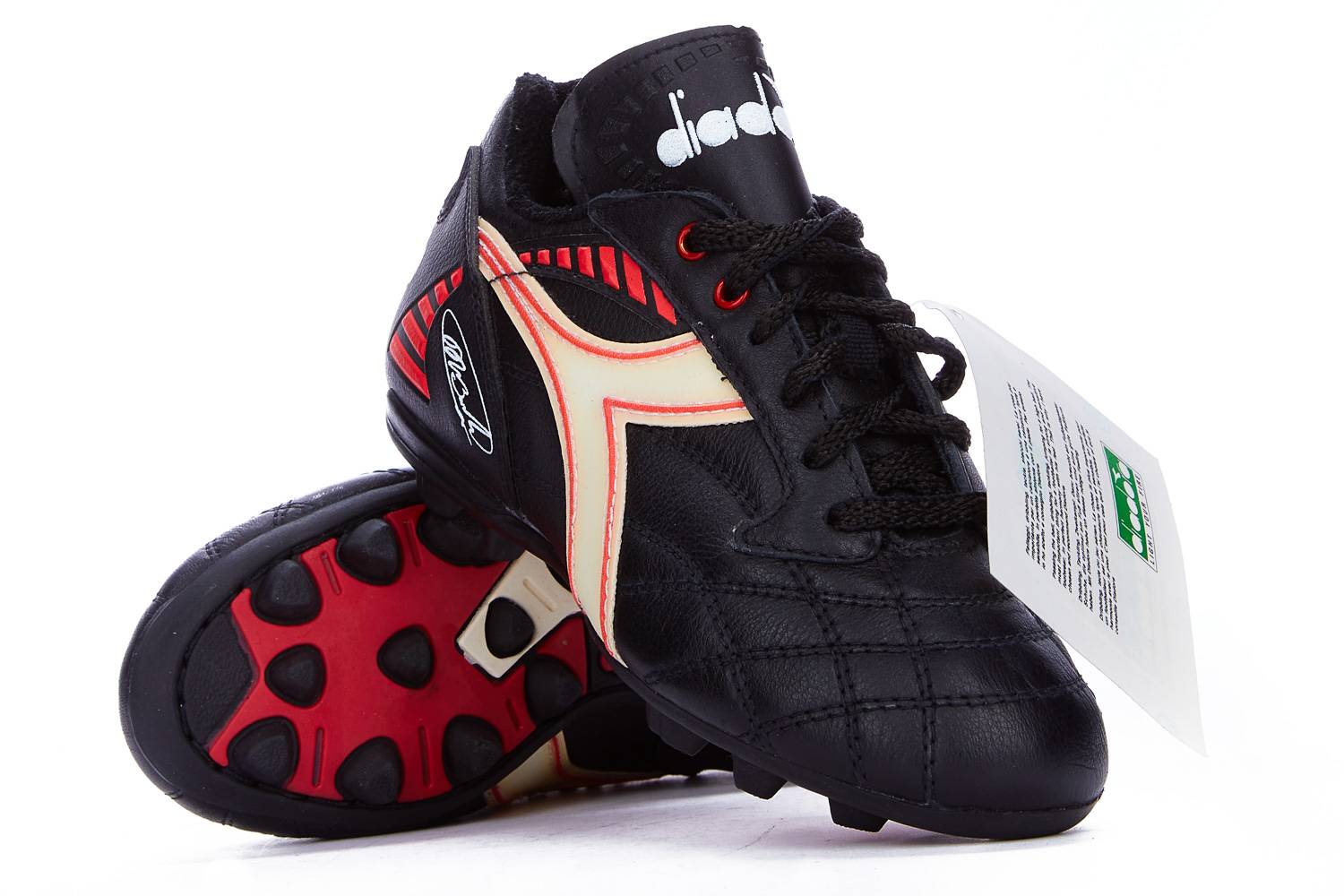 1992 Diadora Veloce MD Marco Van Basten Football Boots *In Box* Kids FG 12