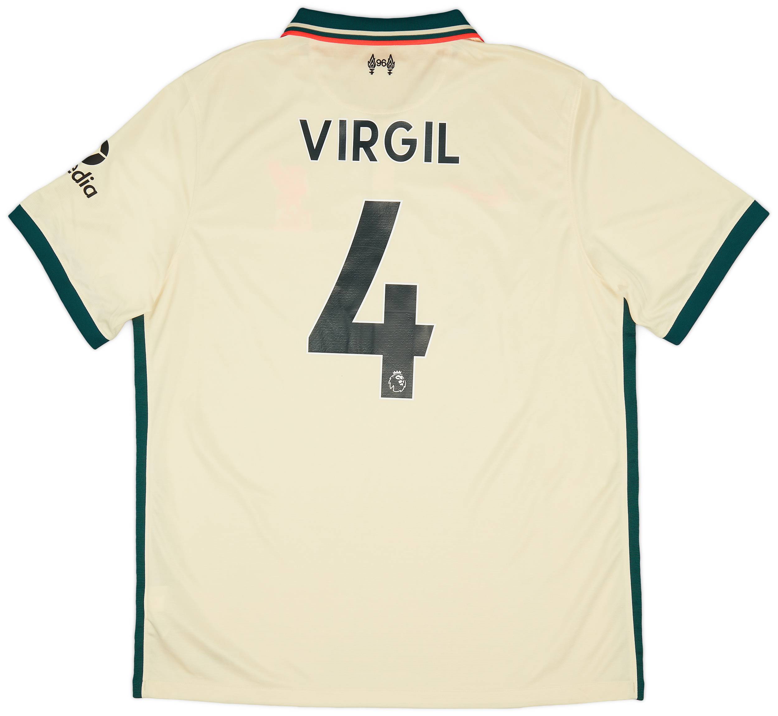 2021-22 Liverpool Away Shirt Virgil #4 - 9/10 - (XL)