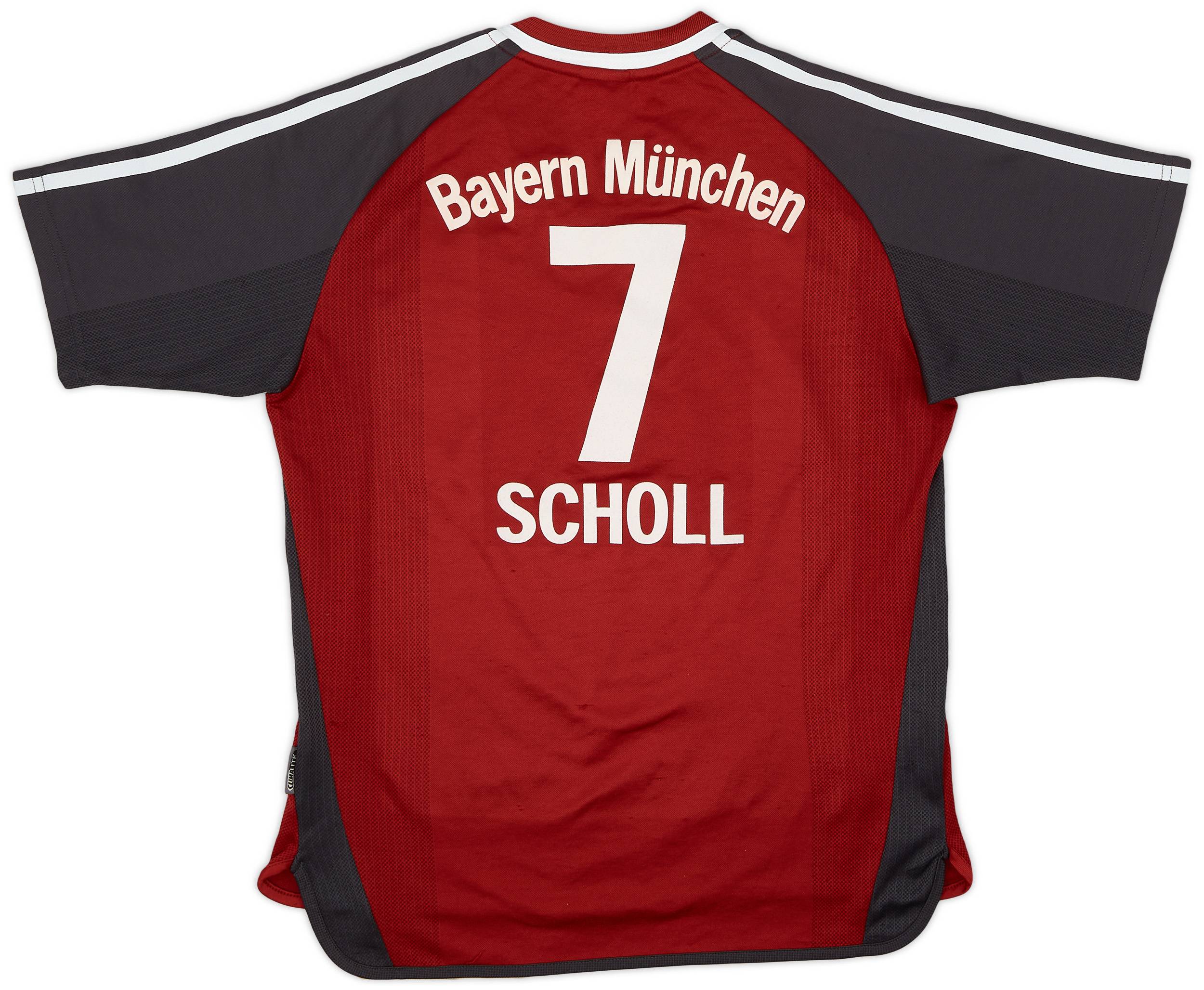2001-02 Bayern Munich Home Shirt Scholl #7 - 8/10 - (XL.Boys)
