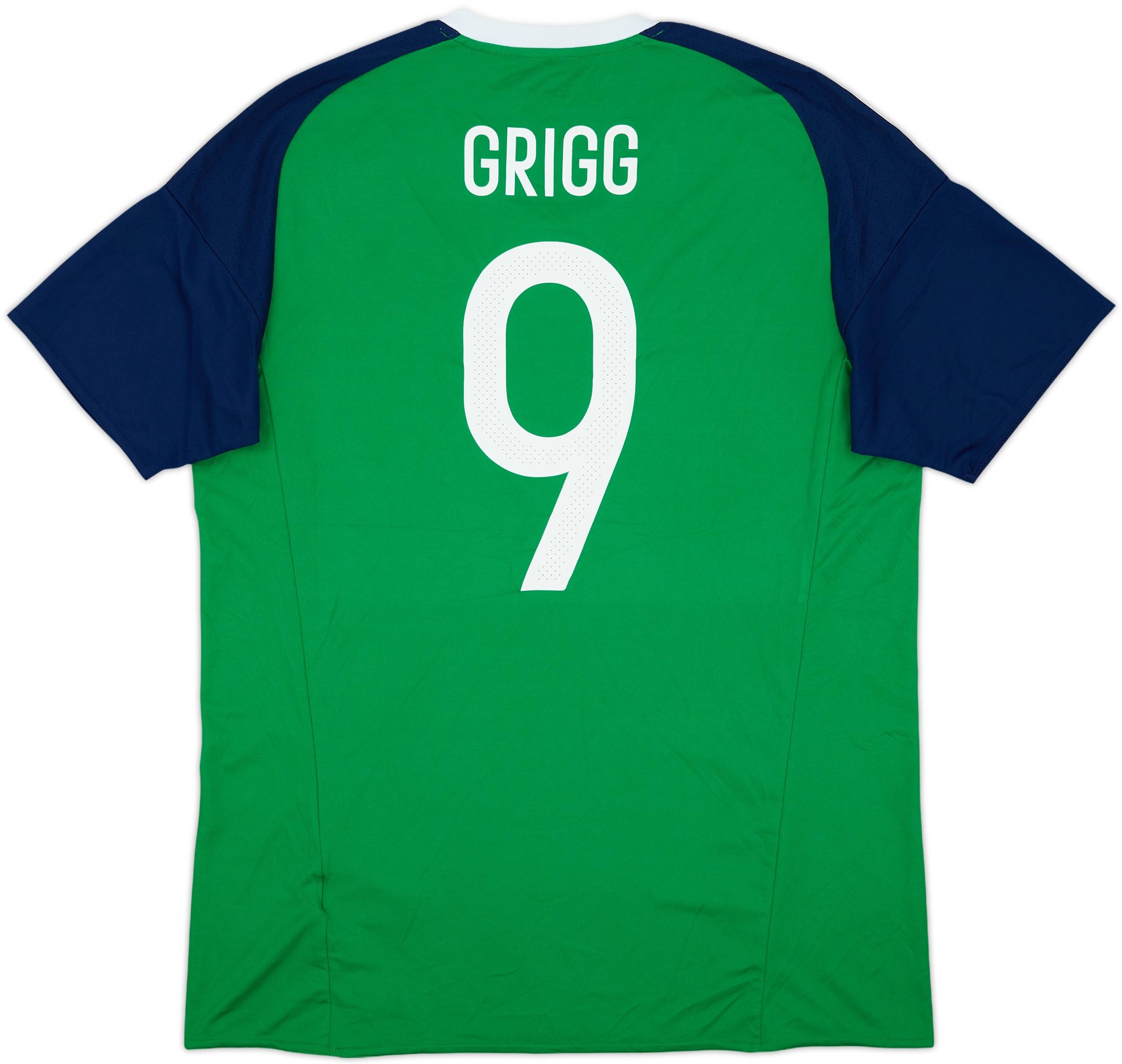 2016-17 Northern Ireland Home Shirt Grigg #9 - 8/10 - (L)