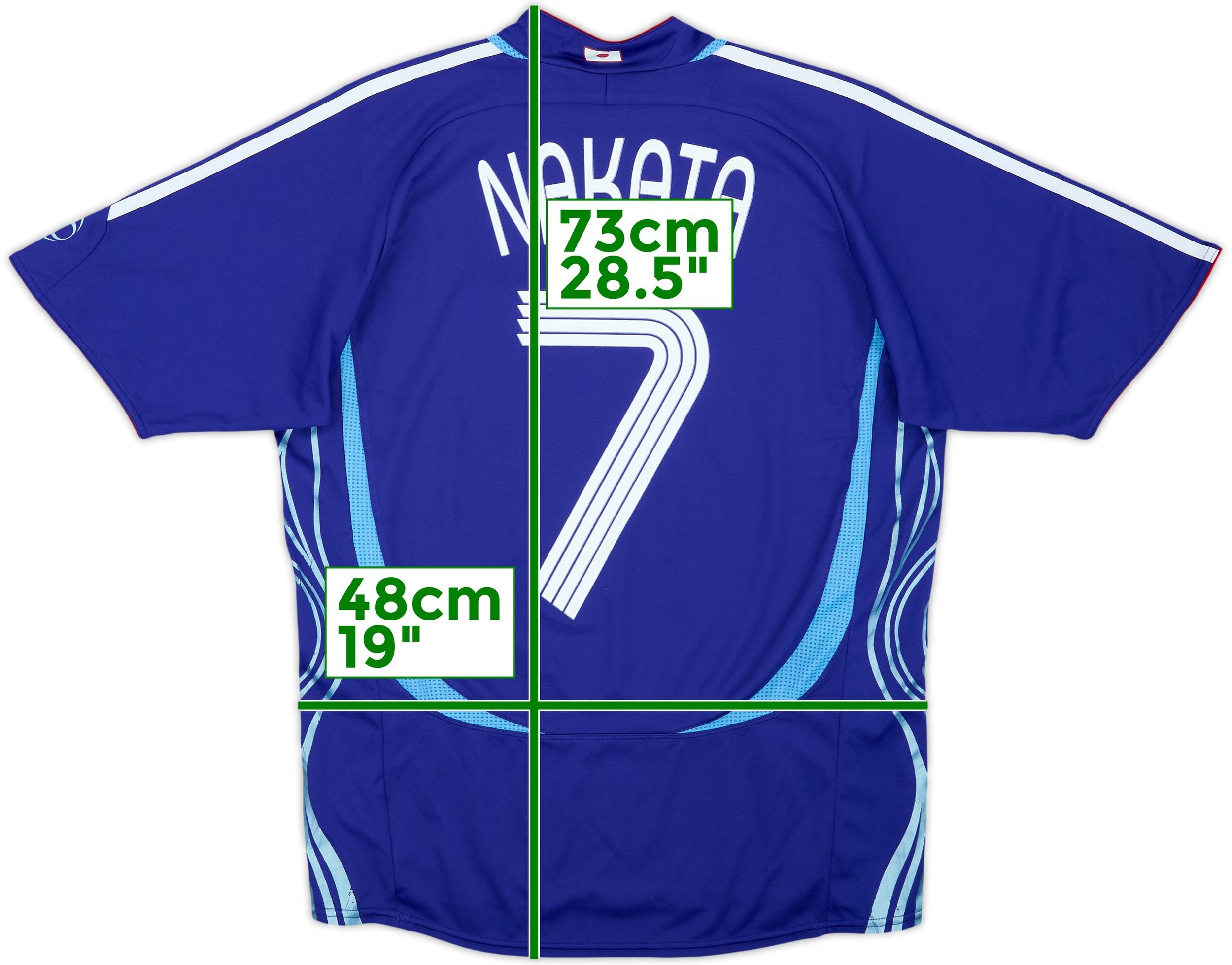 2006-08 Japan Home Shirt Nakata #7 - 8/10 - (XL.Boys)