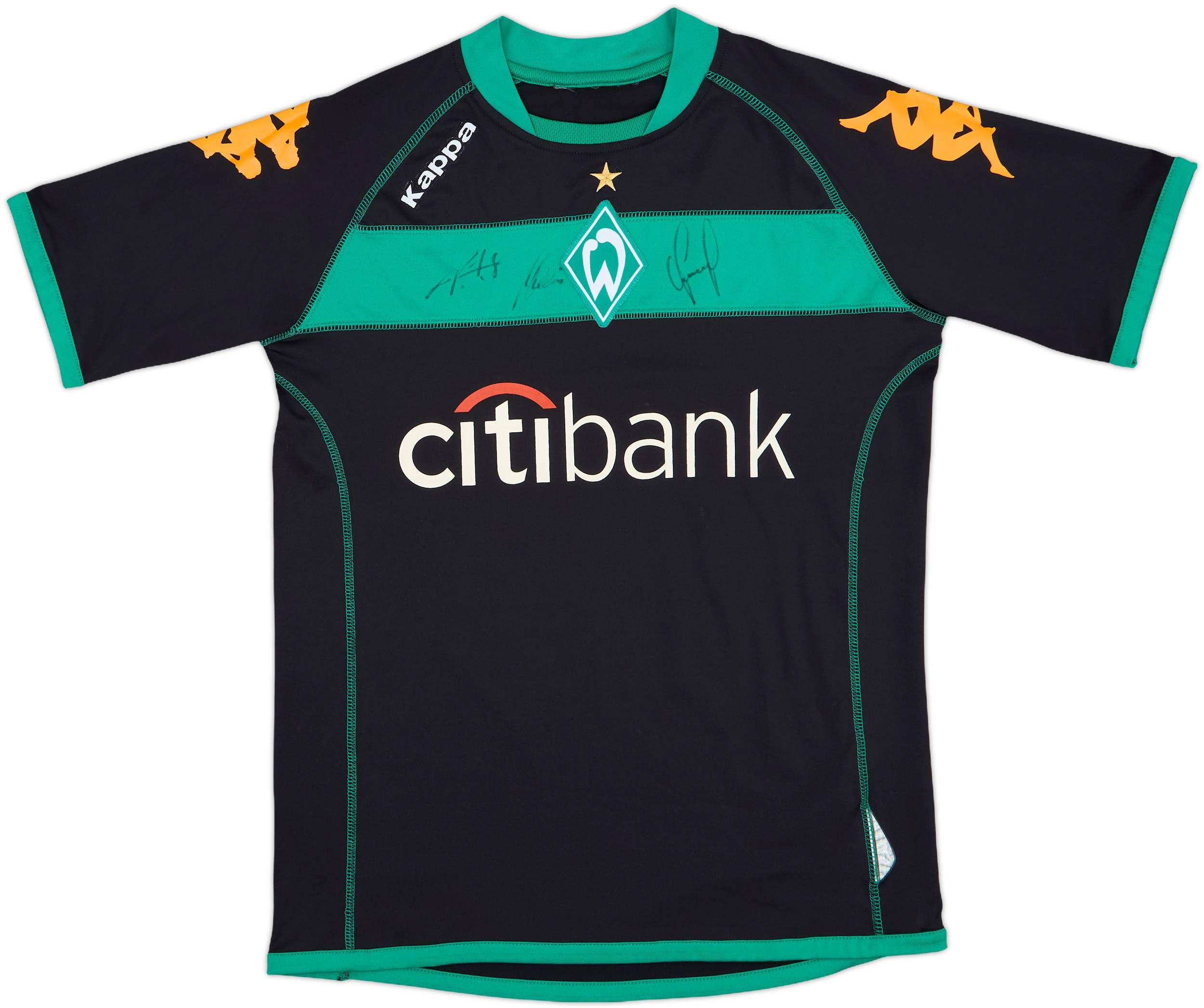 2008-09 Werder Bremen Signed Third Shirt - 8/10 - (M)