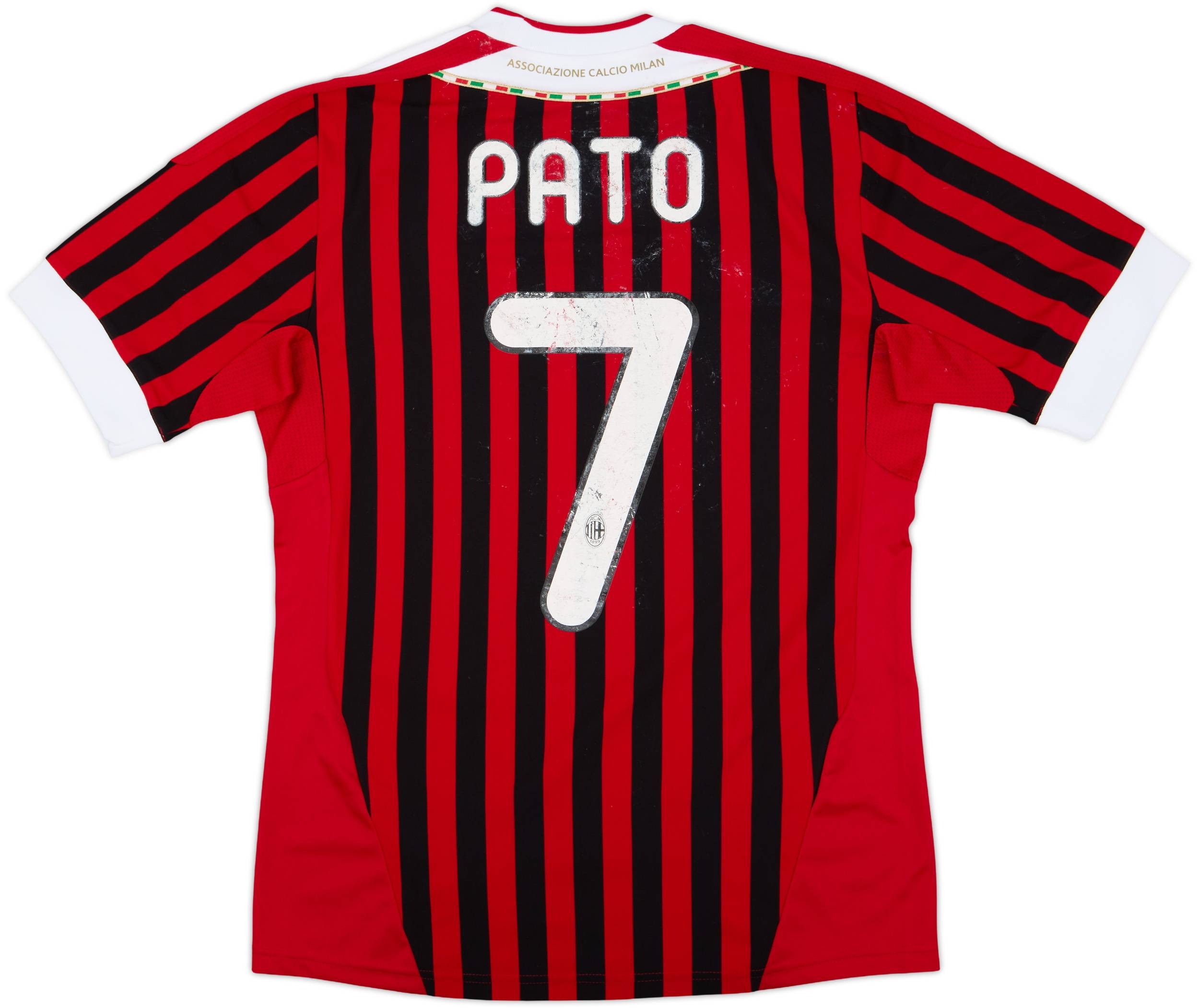 2011-12 AC Milan Home Shirt Pato #7 - 5/10 - (S)