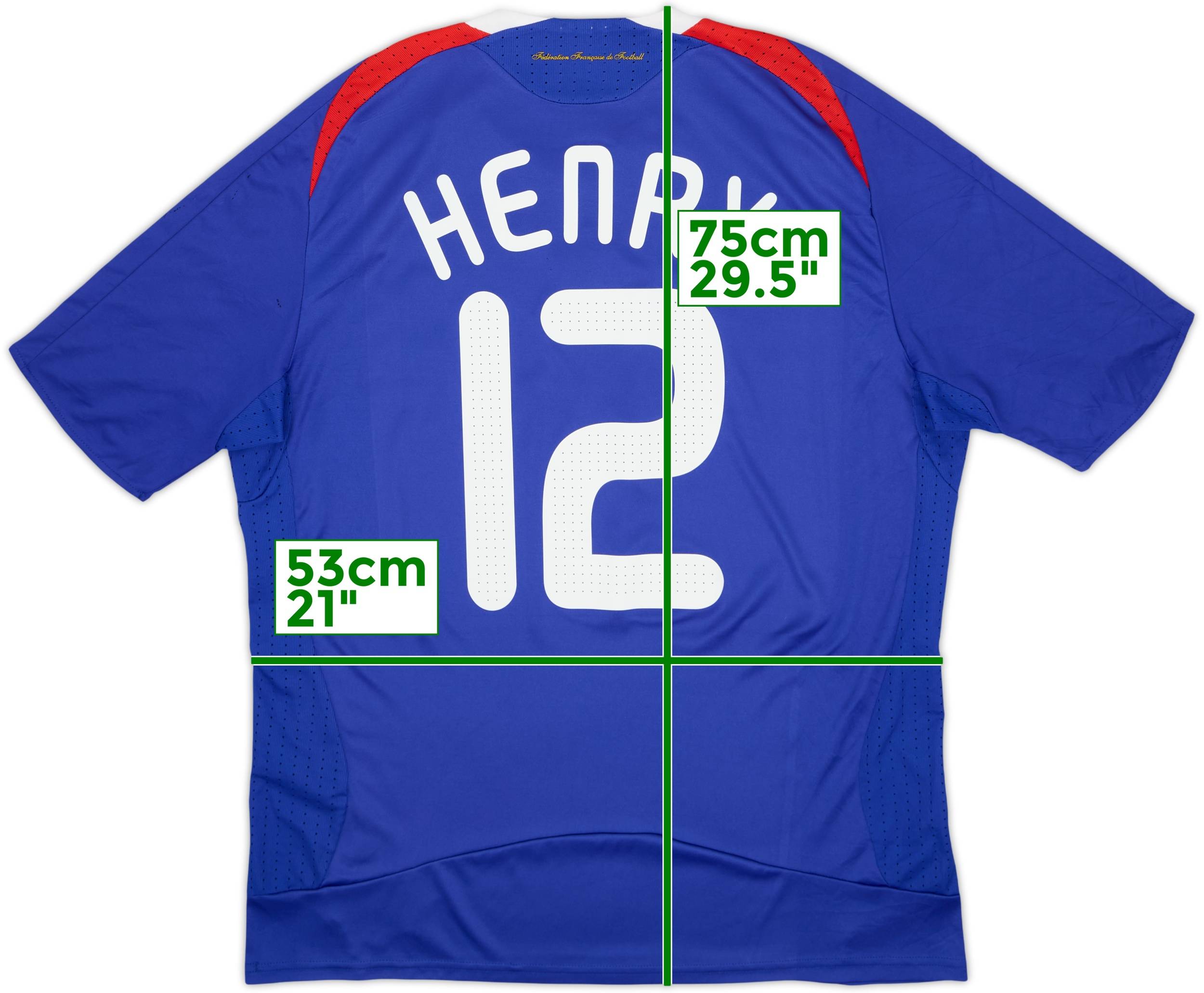 2007-08 France Home Shirt Henry #12 - 6/10 - (L)