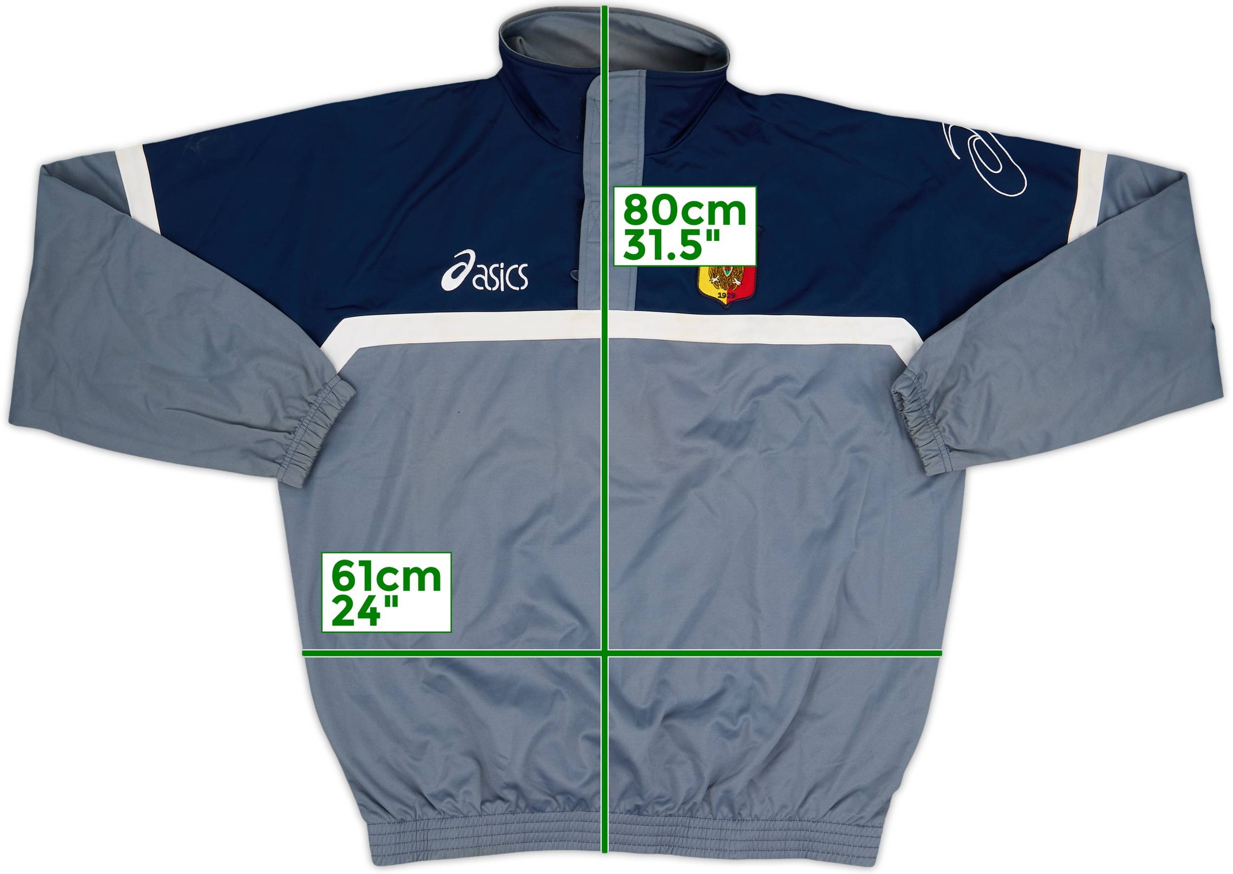 2004-05 Catanzaro Asics 1/4 Zip Drill Top - 9/10 - (XL)