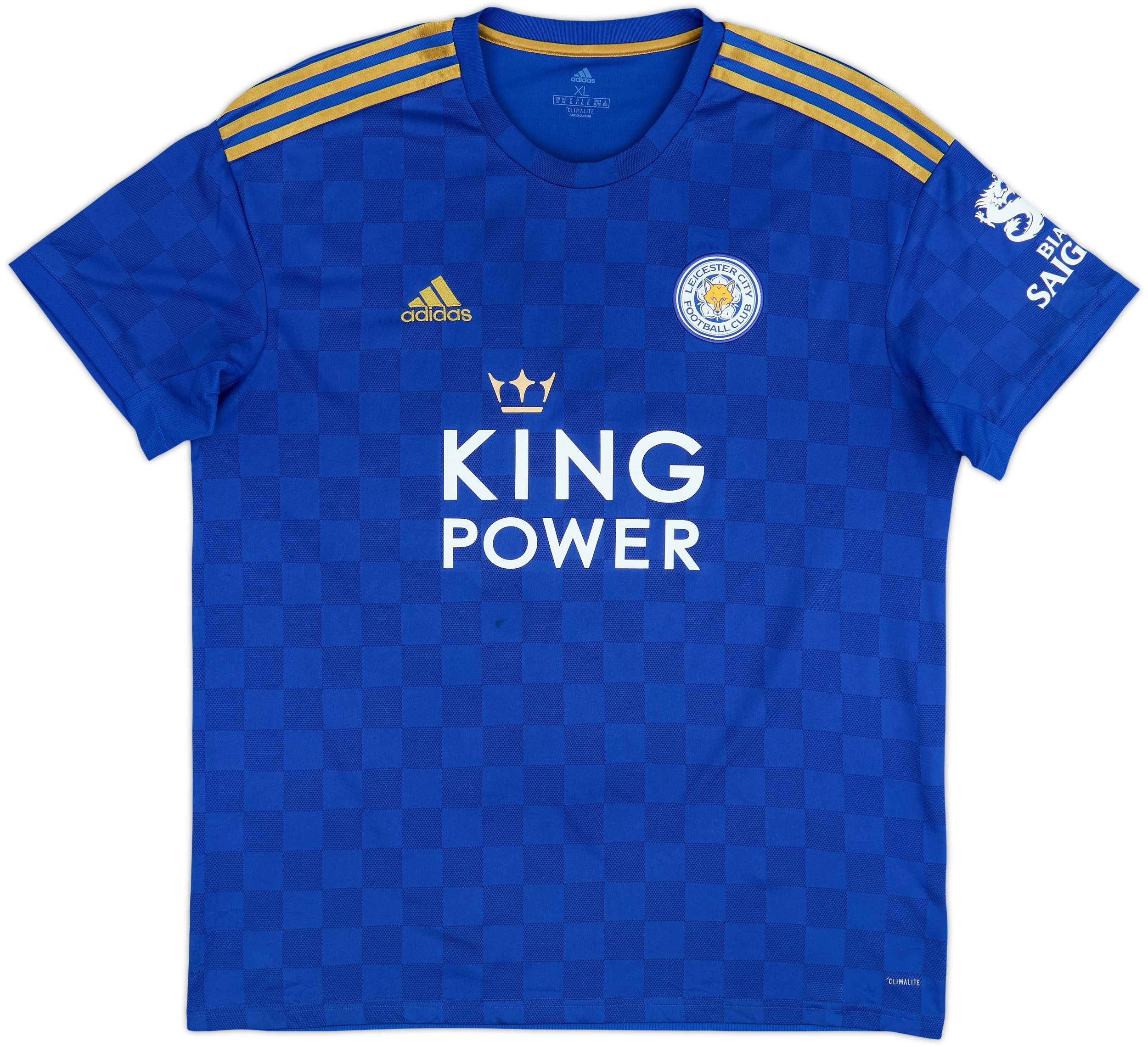 2019-20 Leicester Home Shirt Vardy #9 - 7/10 - (XL)