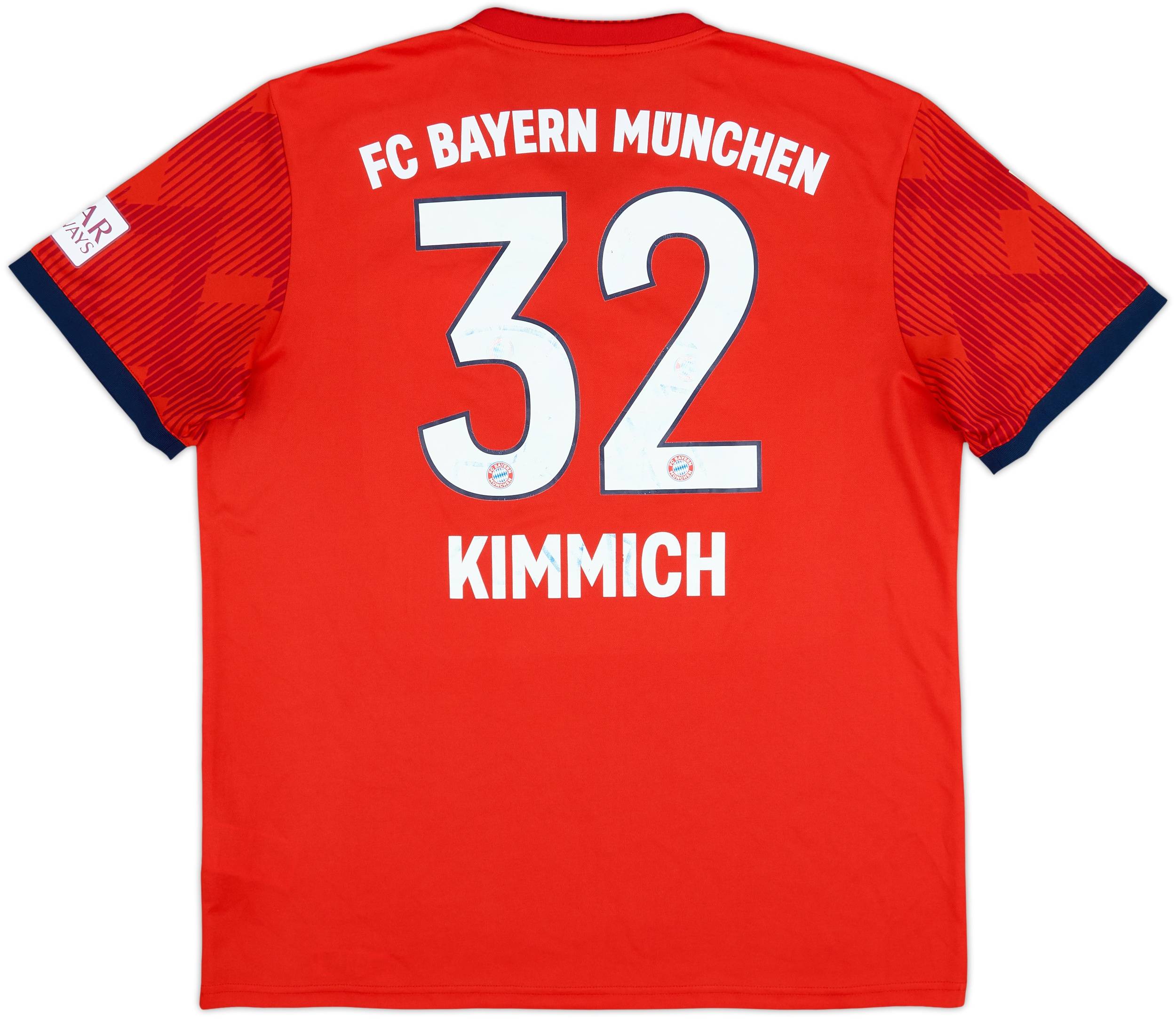 FC Bayern KIMMICH 32 ユニフォーム 18/19 2018-19 Bayern Munich Home Shirt Kimmich #32 - 4/10 - (L)
