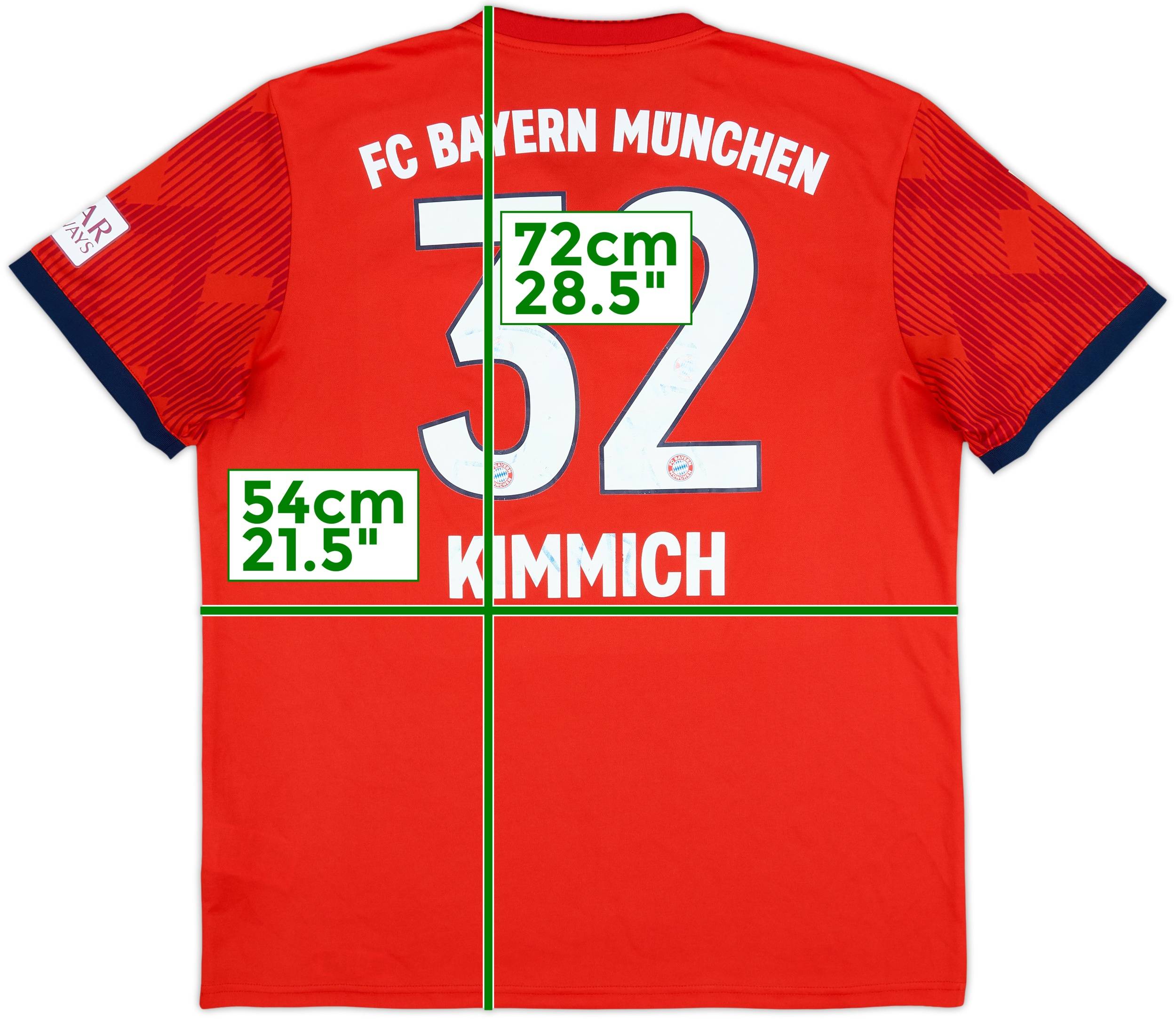 FC Bayern KIMMICH 32 ユニフォーム 18/19 2018-19 Bayern Munich Home Shirt Kimmich #32 - 4/10 - (L)