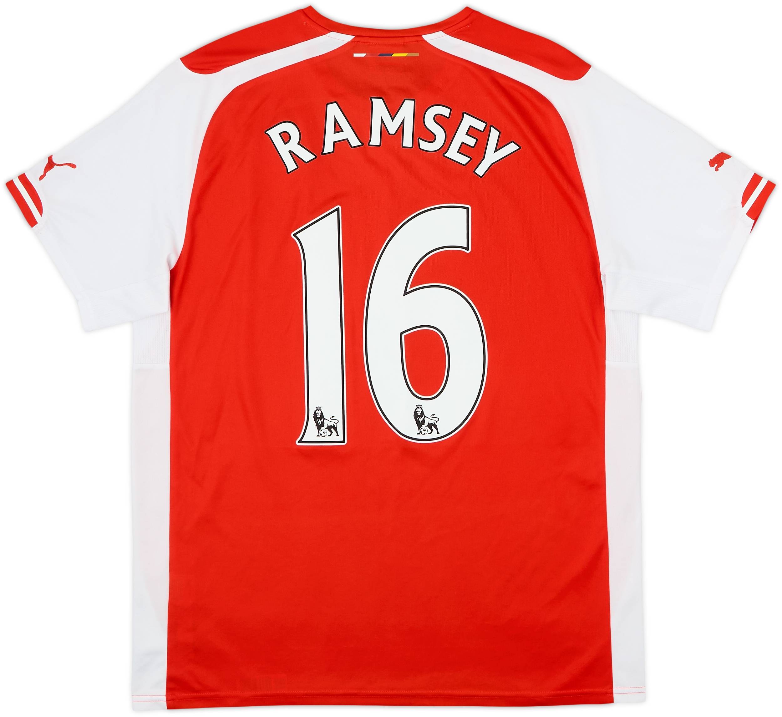 2014-15 Arsenal Home Shirt Ramsey #16 - 9/10 - (L)