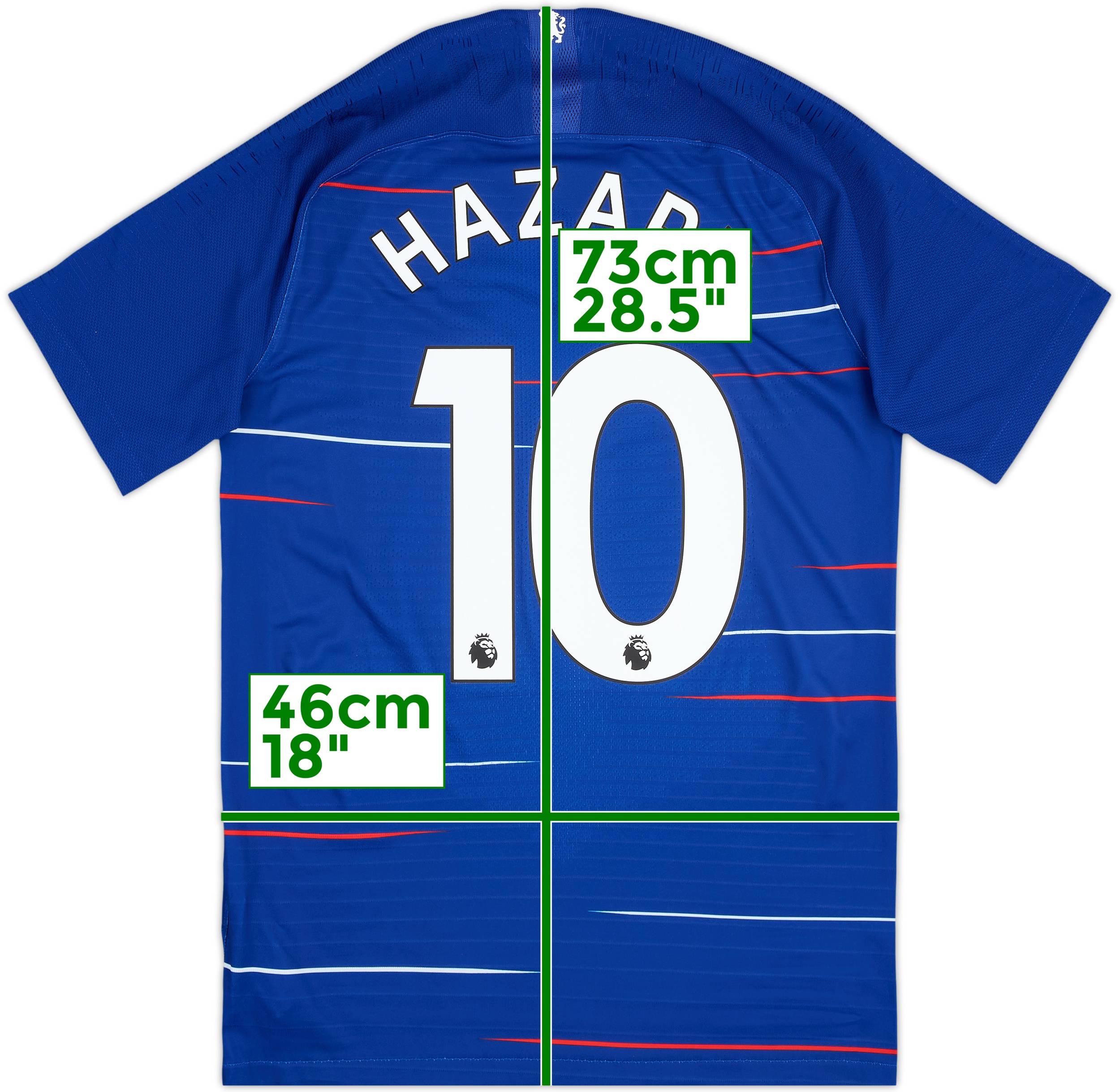 チェルシー　Hazard #10 2018年度　ユニフォーム 2018-19 Chelsea Authentic Home Shirt Hazard #10 - 8/10 - (S)