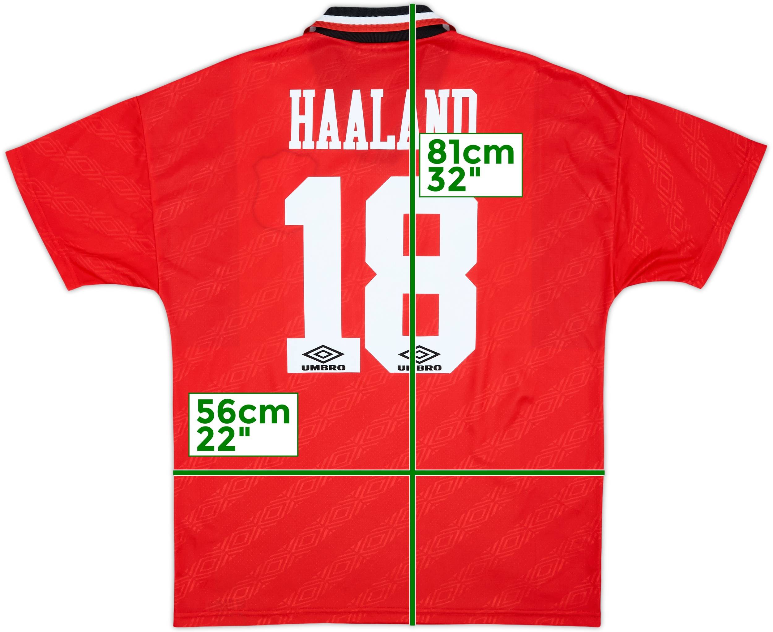 1994-96 Nottingham Forest Camiseta Local Haaland #18 - 9/10 - (L)
