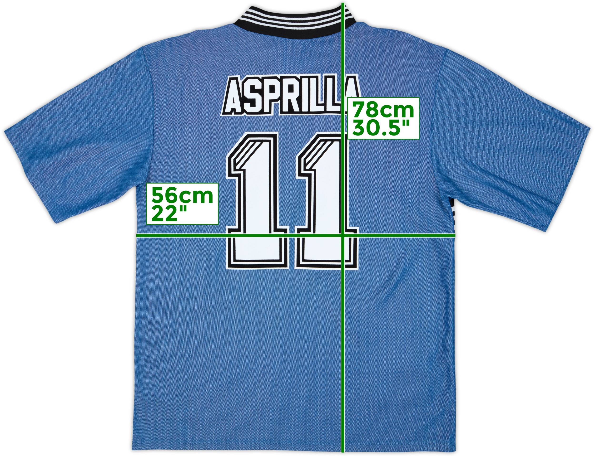 1996-97 Newcastle Away Shirt Asprilla #11 - 6/10 - (XL)