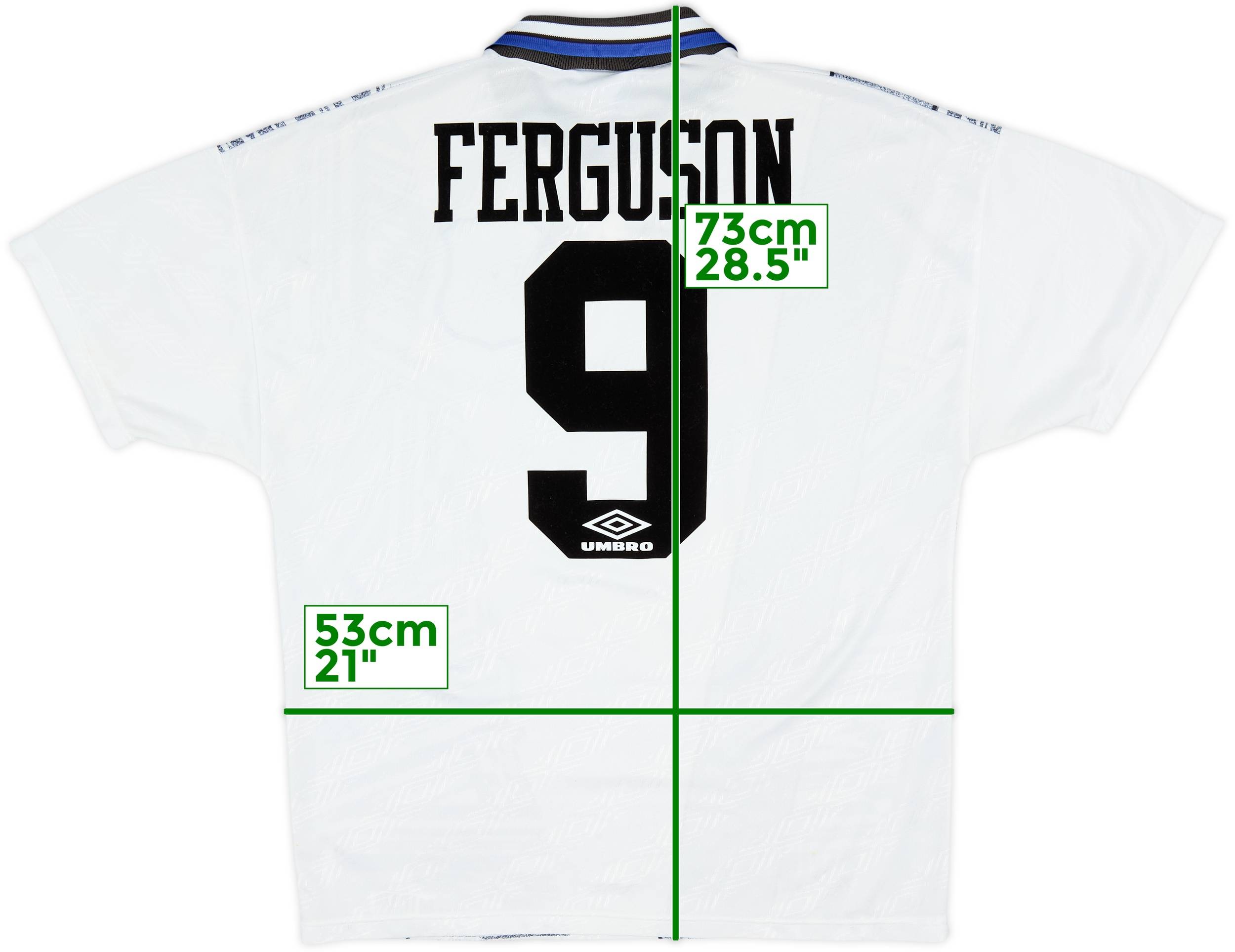 1994-95 Everton Away Shirt Ferguson #9 - 8/10 - (L)