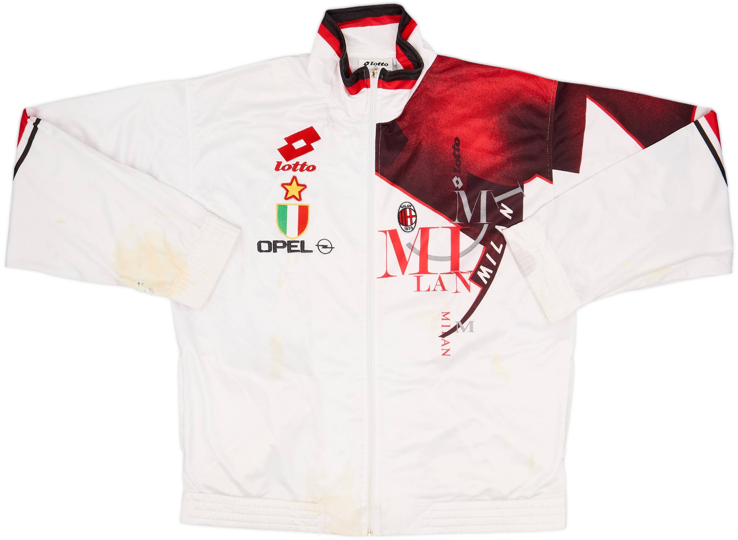1993-94 AC Milan Lotto Track Jacket - 4/10 - (L)