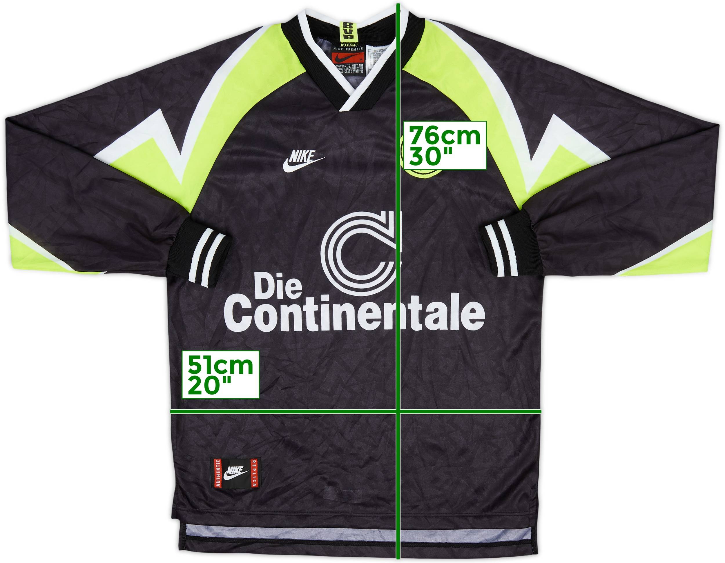 1995-96 Borussia Dortmund Away L/S Shirt - 10/10 - (M)