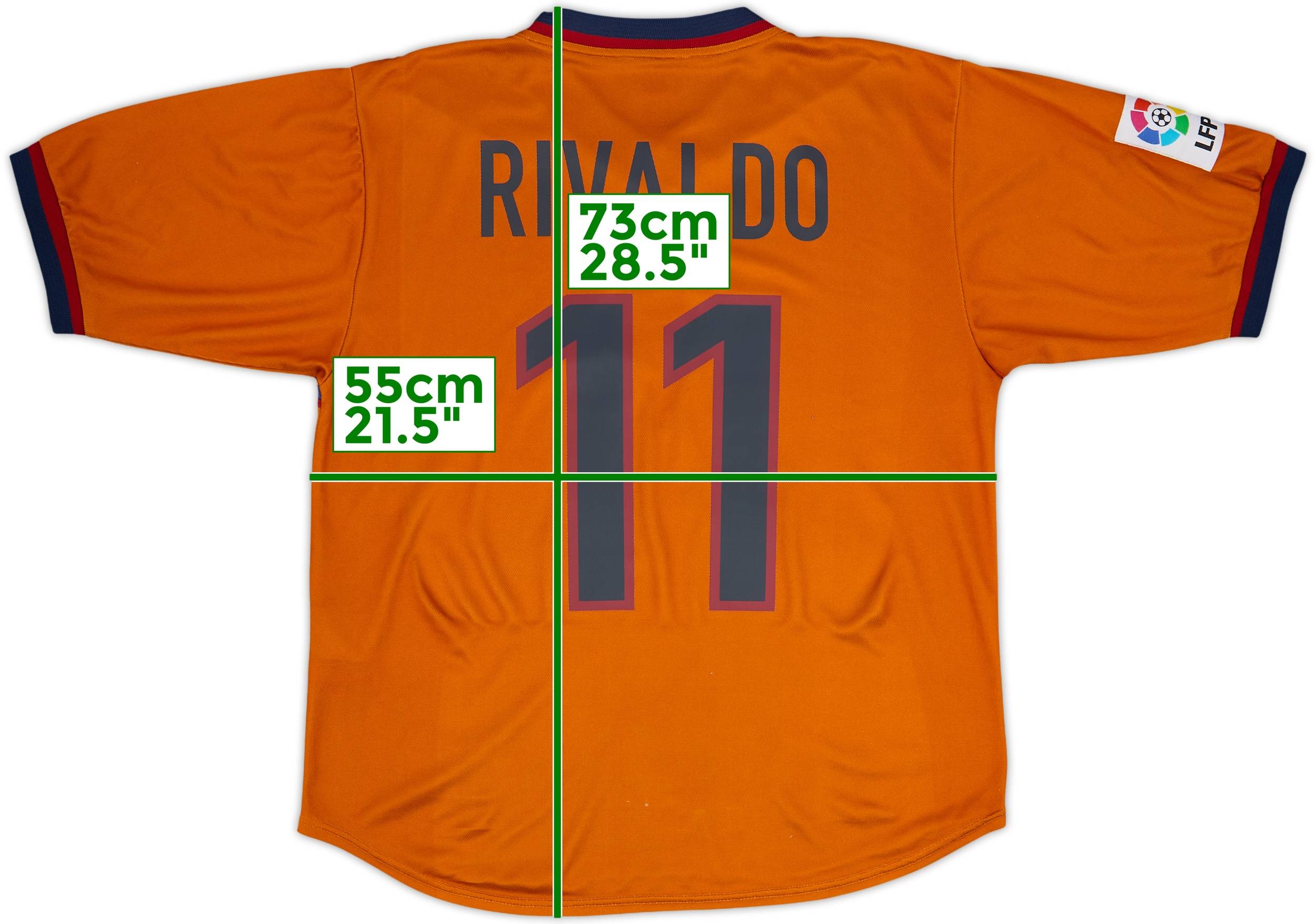 1998-00 Barcelona Third Shirt Rivaldo #11 - 7/10 - (M)
