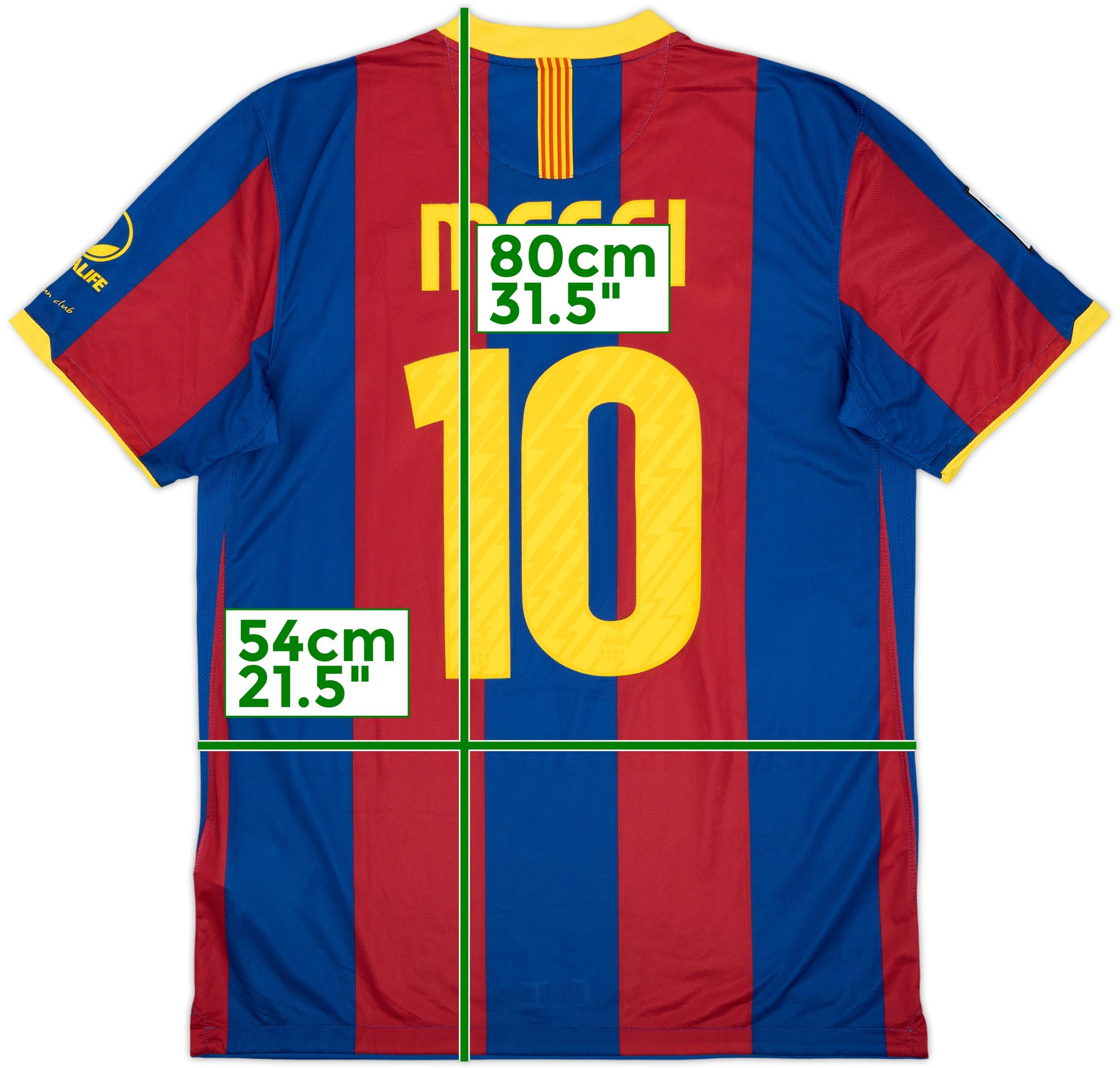2010-11 Barcelona Home Shirt Messi #10 - 9/10 - (L)