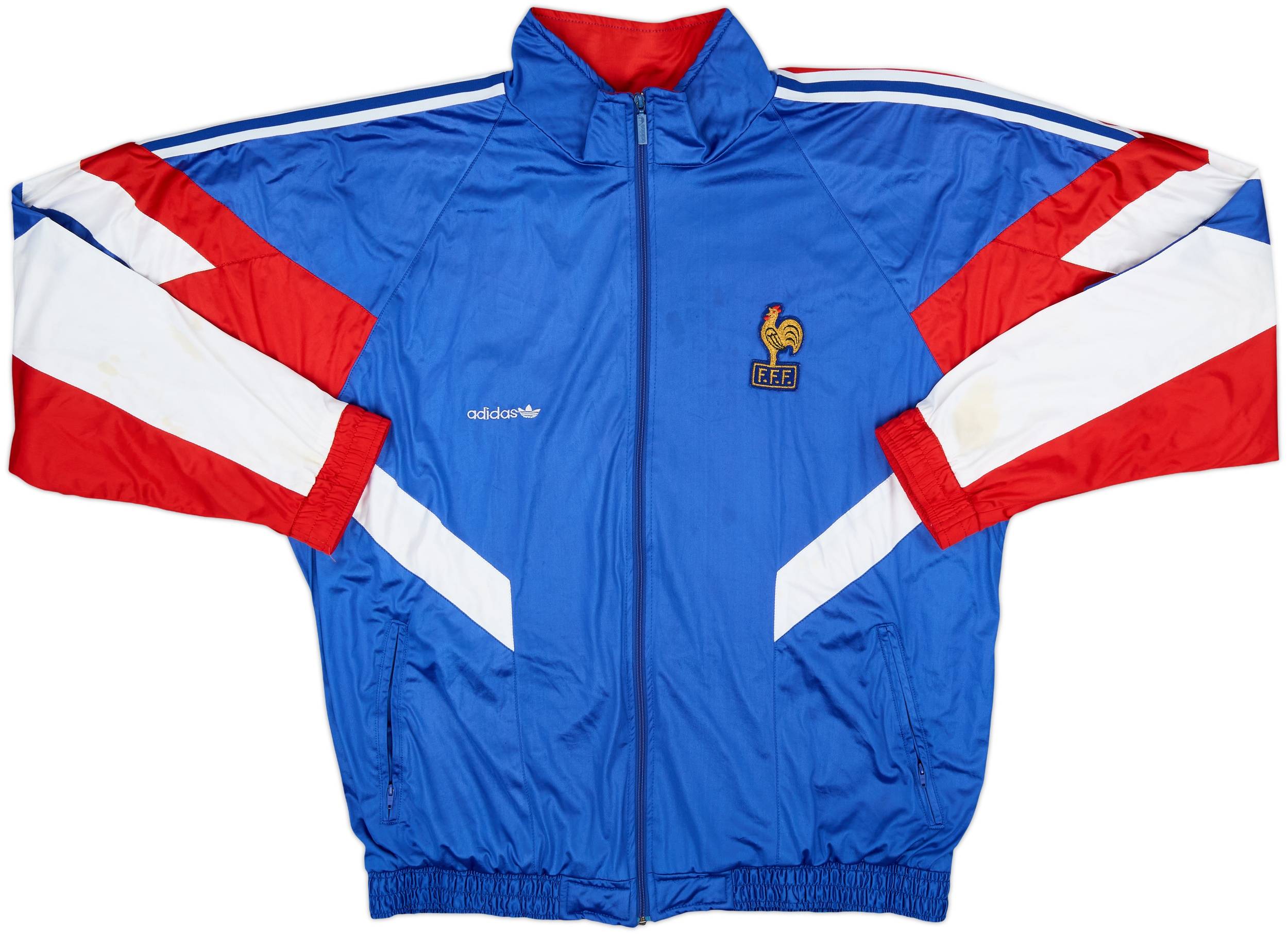 1990-92 France adidas Track Jacket - 7/10 - (L/XL)