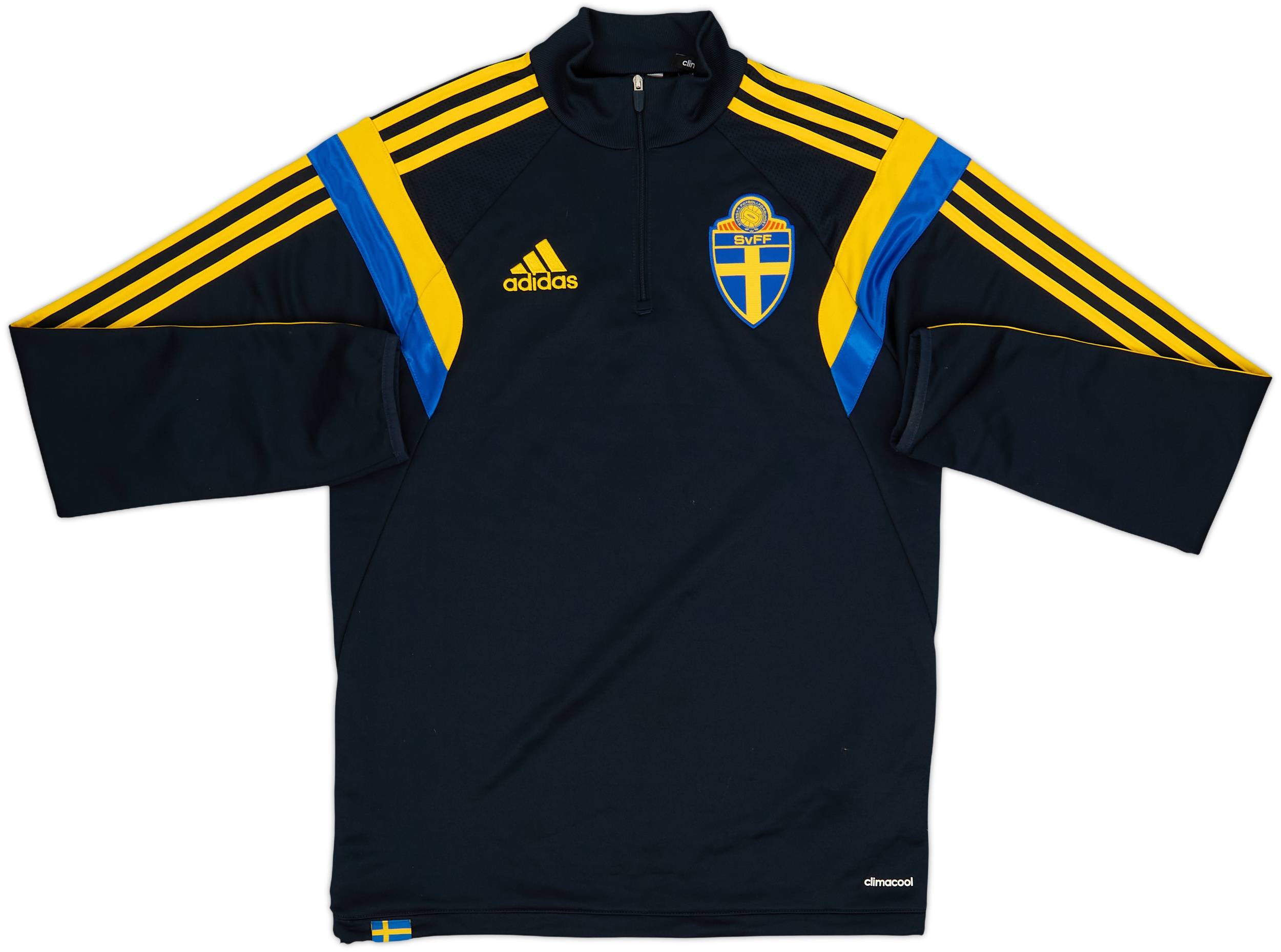 2014-15 Sweden adidas 1/4 Zip Drill Top - 9/10 - (S)